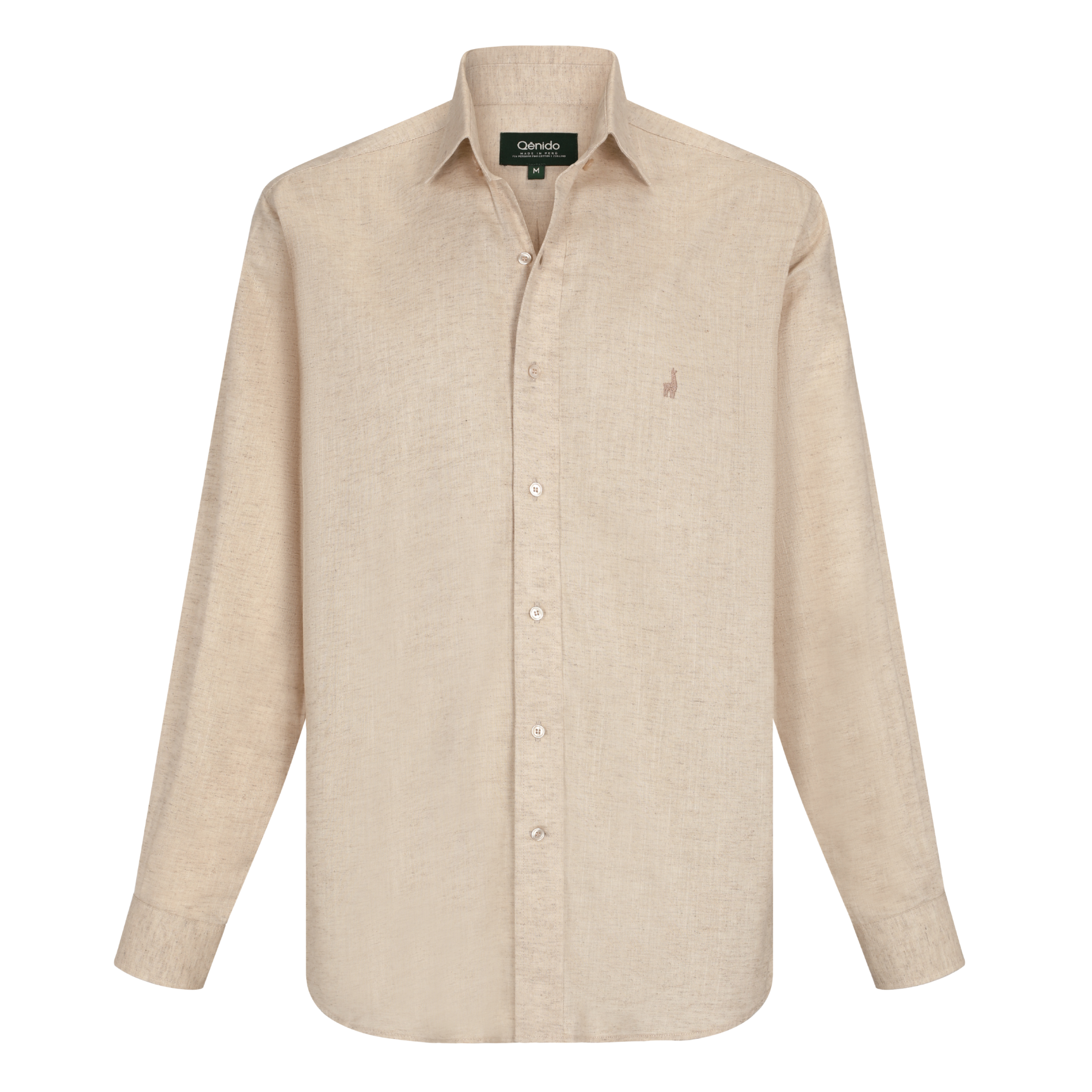 Camisa Pima Lino Natural-(Preventa, entrega el 22 de Diciembre)