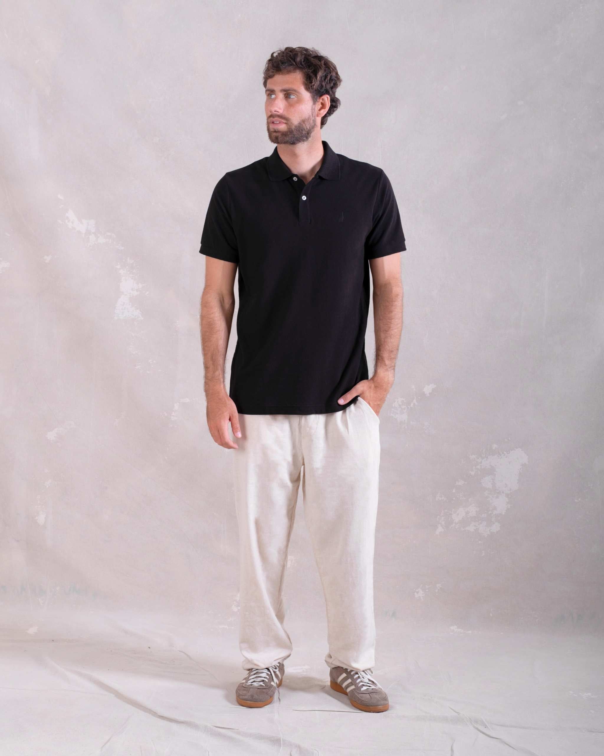 Polo Piqué All Black