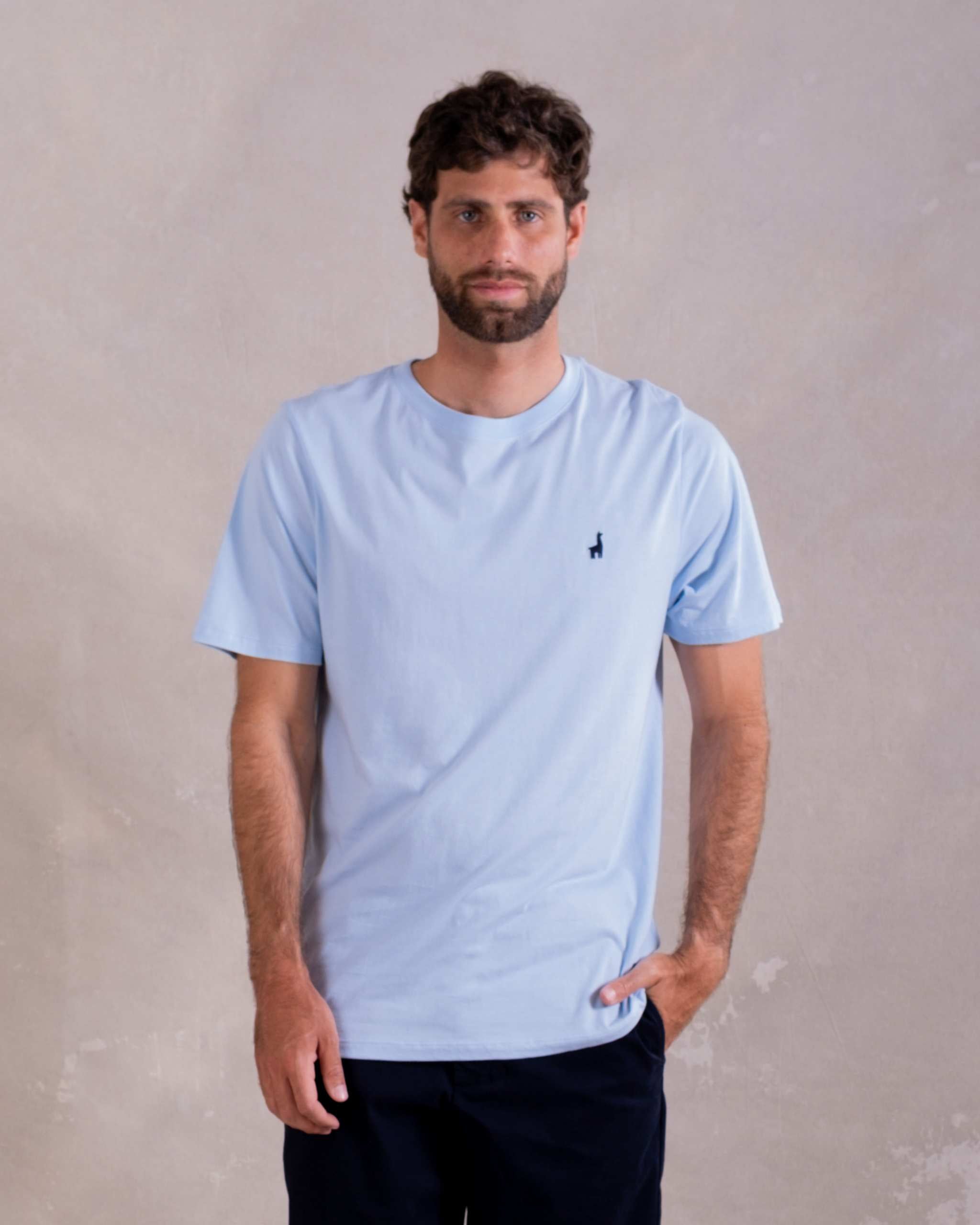 Polo Celeste 100% Soft Pima