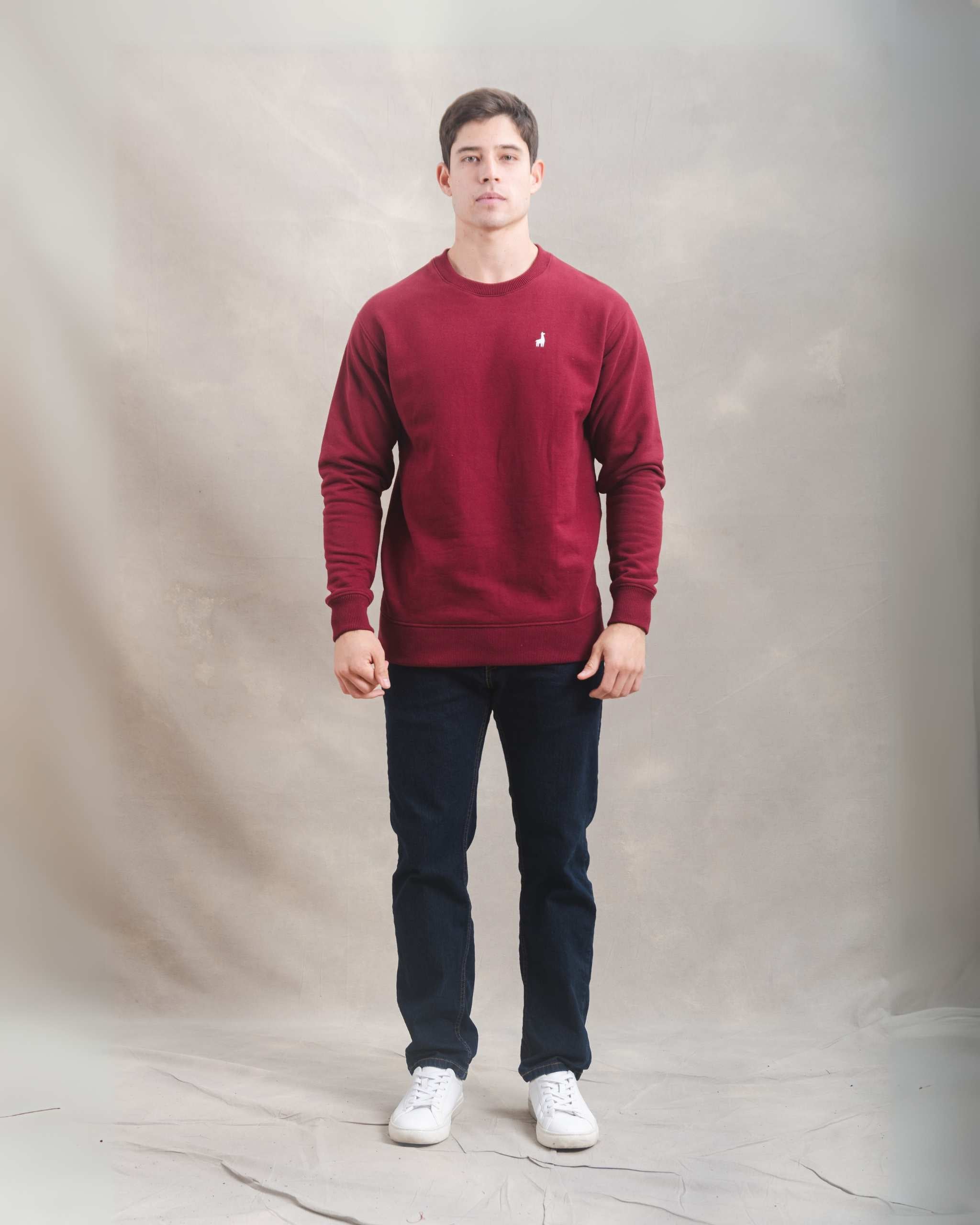 Polera Crewneck Guinda