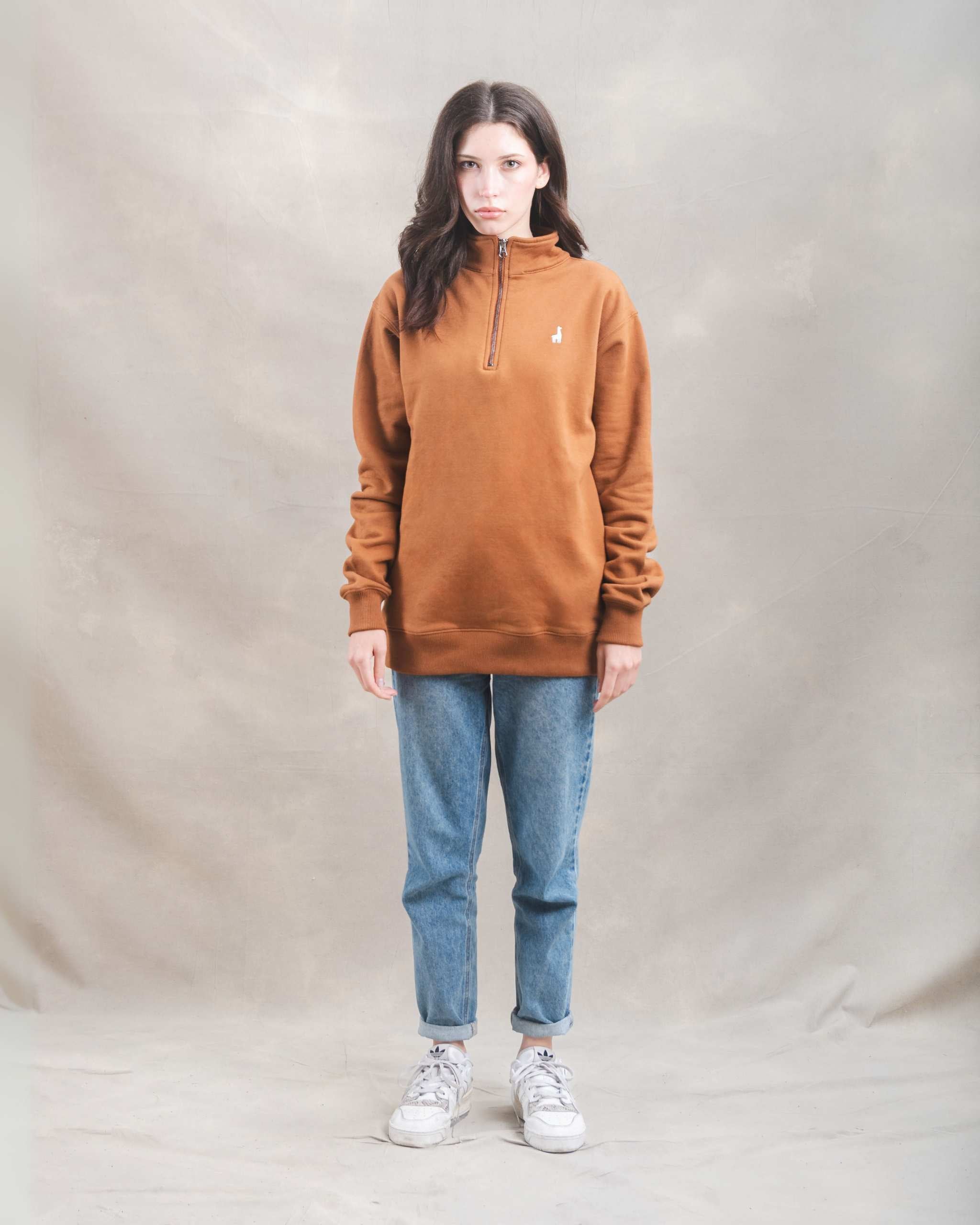 Polera Quarter Zip Camel