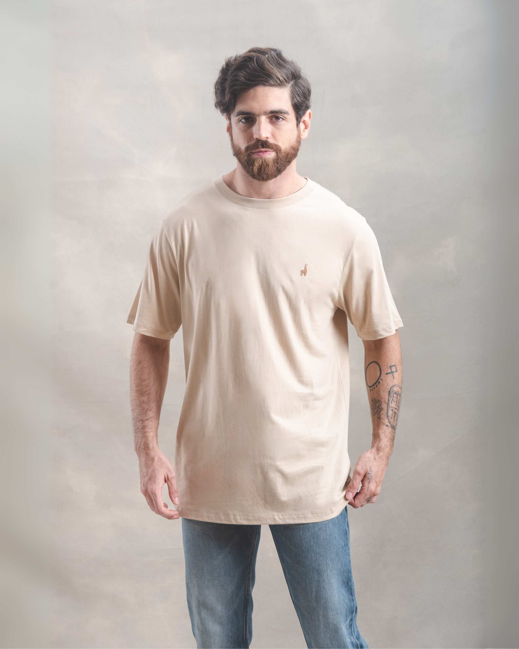 Polo Beige 100% Soft Pima