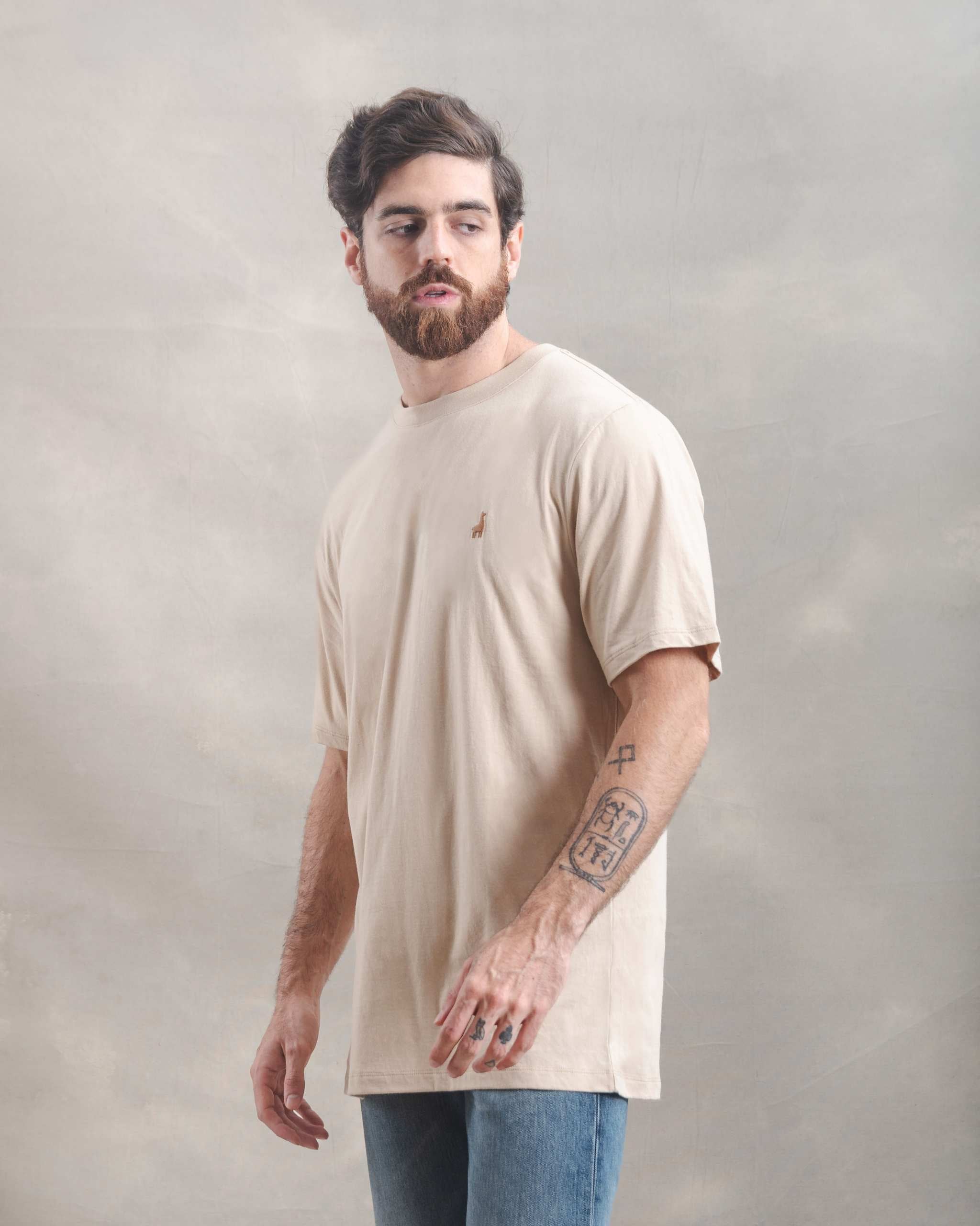 Polo Beige 100% Soft Pima