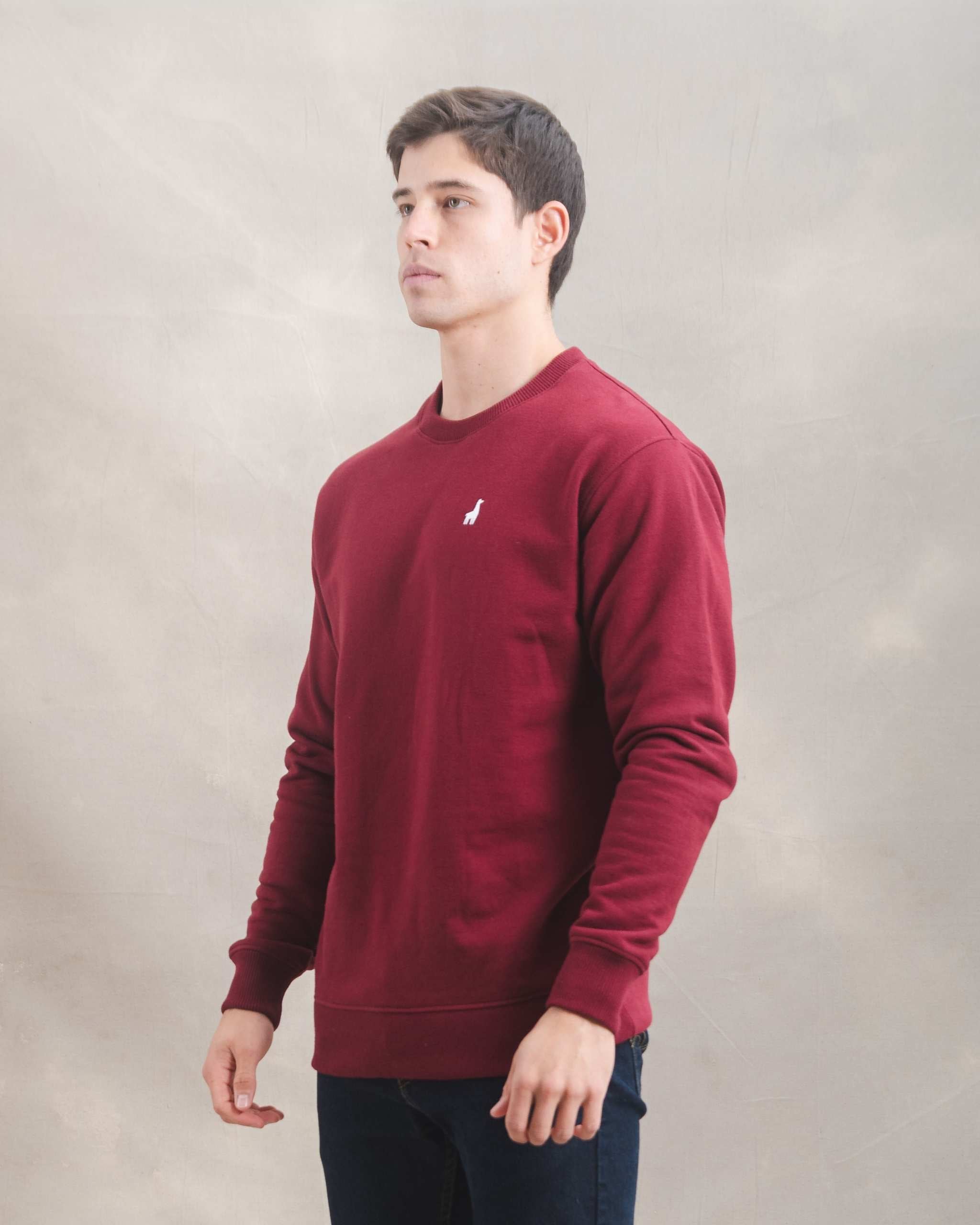 Polera Crewneck Guinda