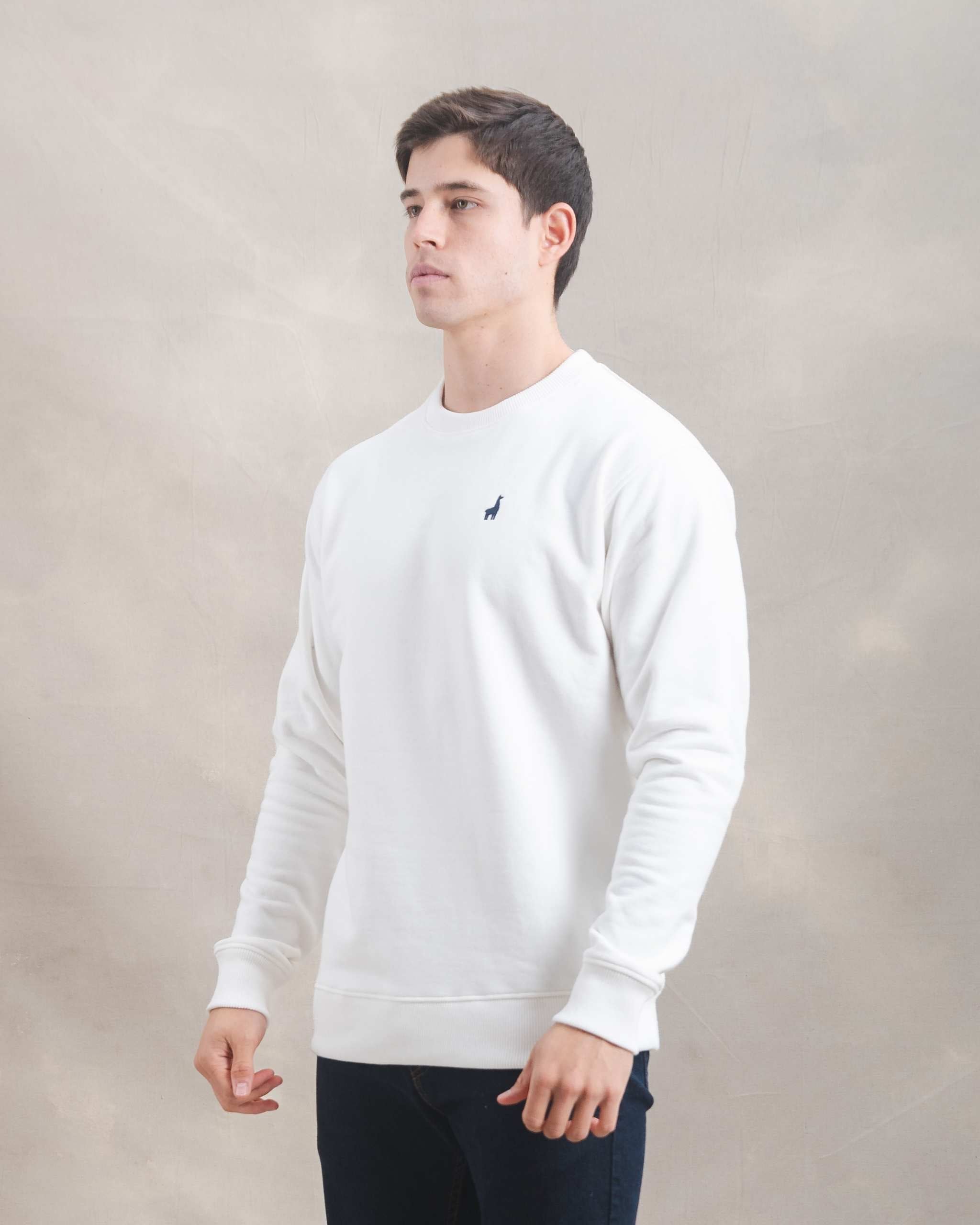 Polera Crewneck Blanco Marfil