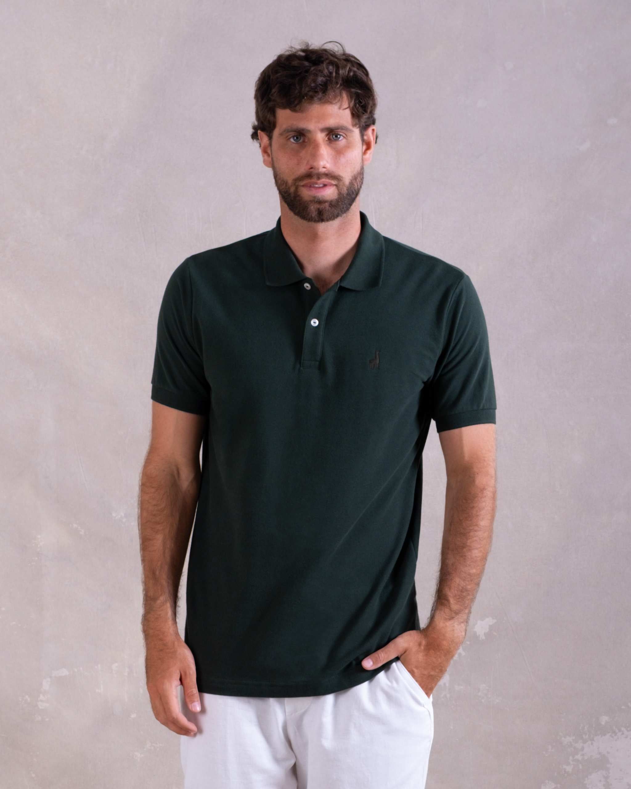 Polo Piqué Clásico Verde Botella