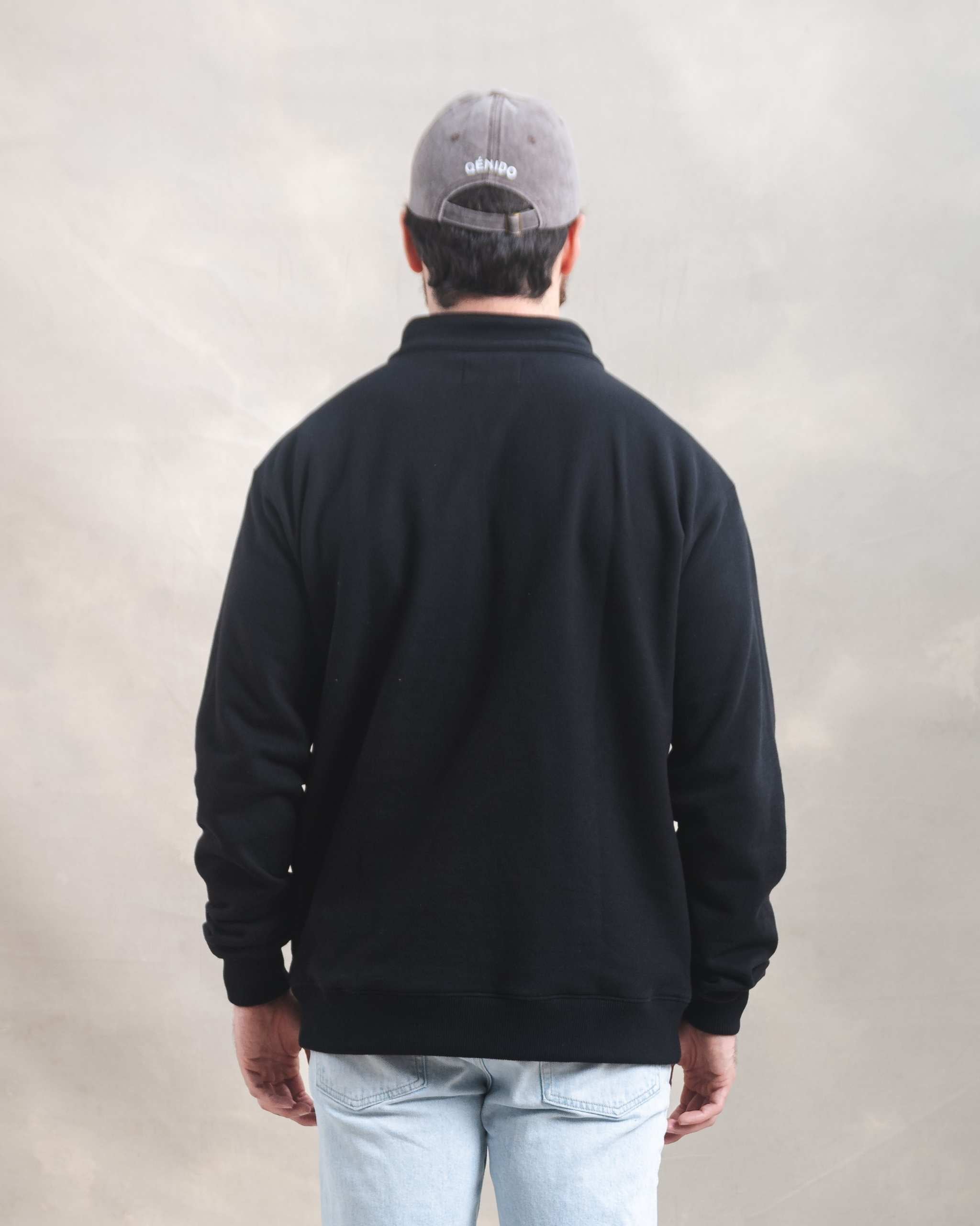 Polera Quarter Zip Negro