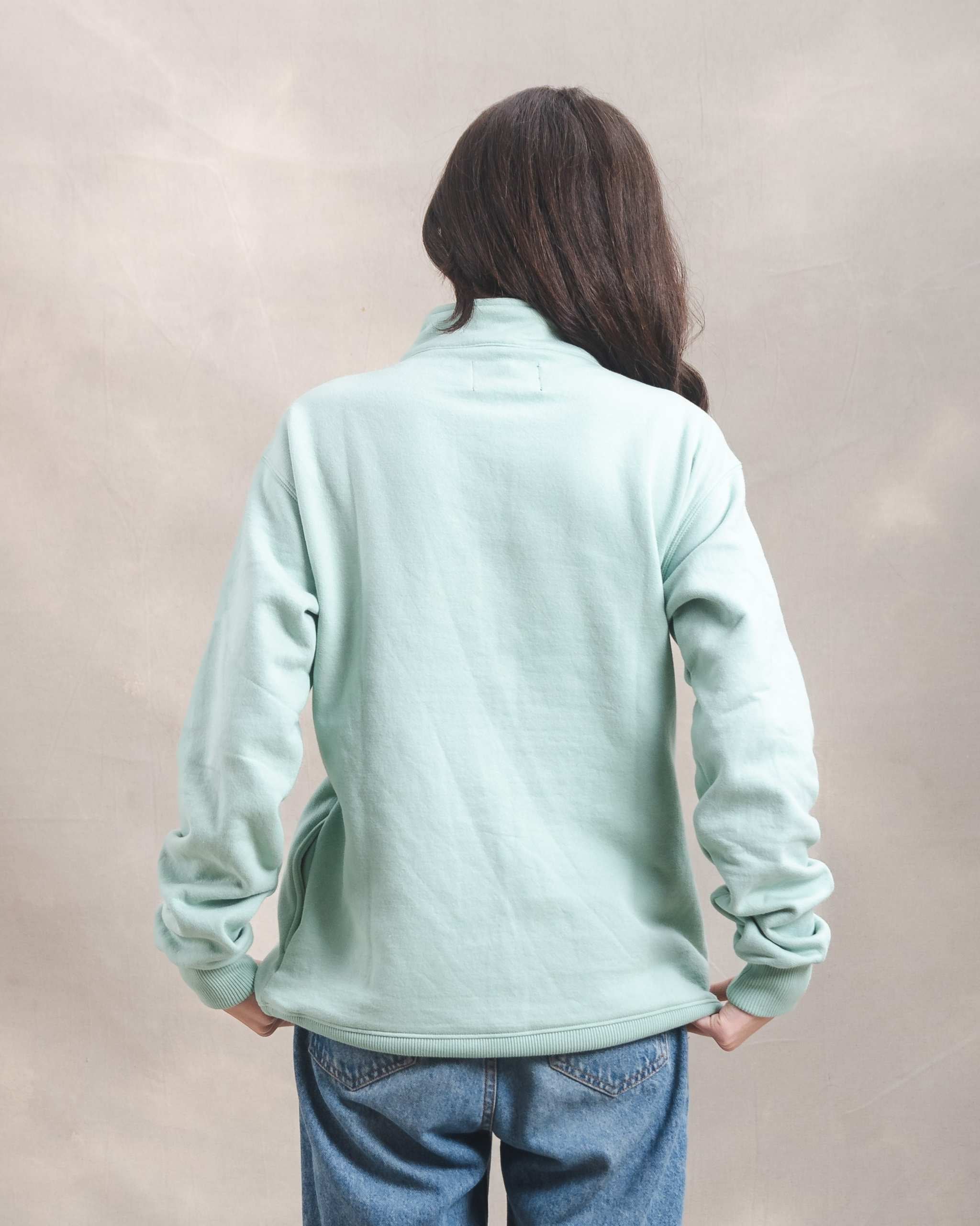 Polera Quarter Zip Menta