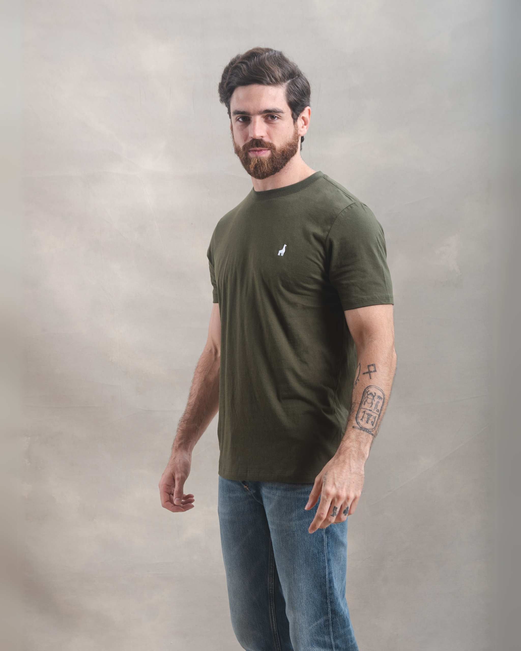 Polo Verde Militar 100% Soft Pima