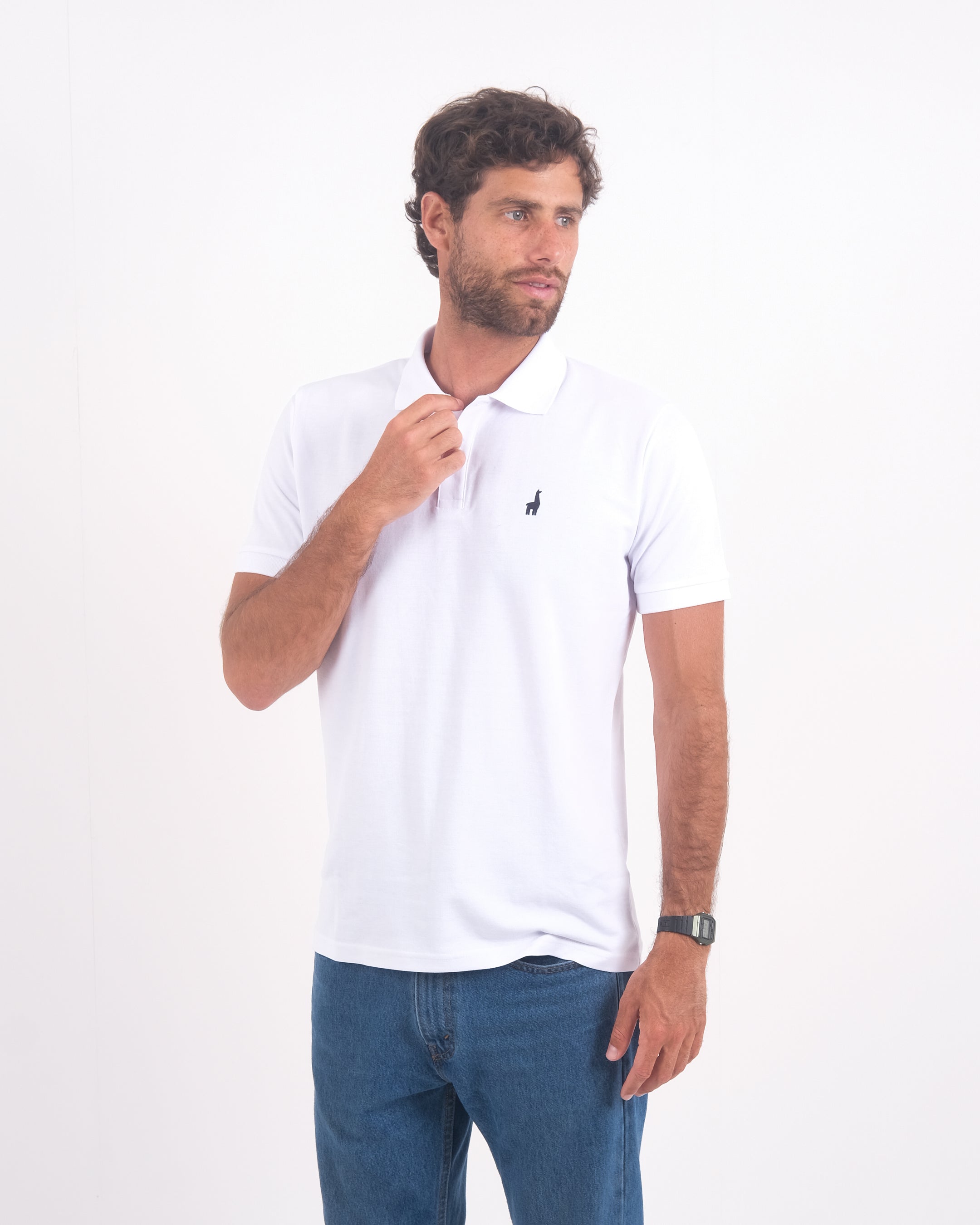 Polo Piqué Clásico Blanco