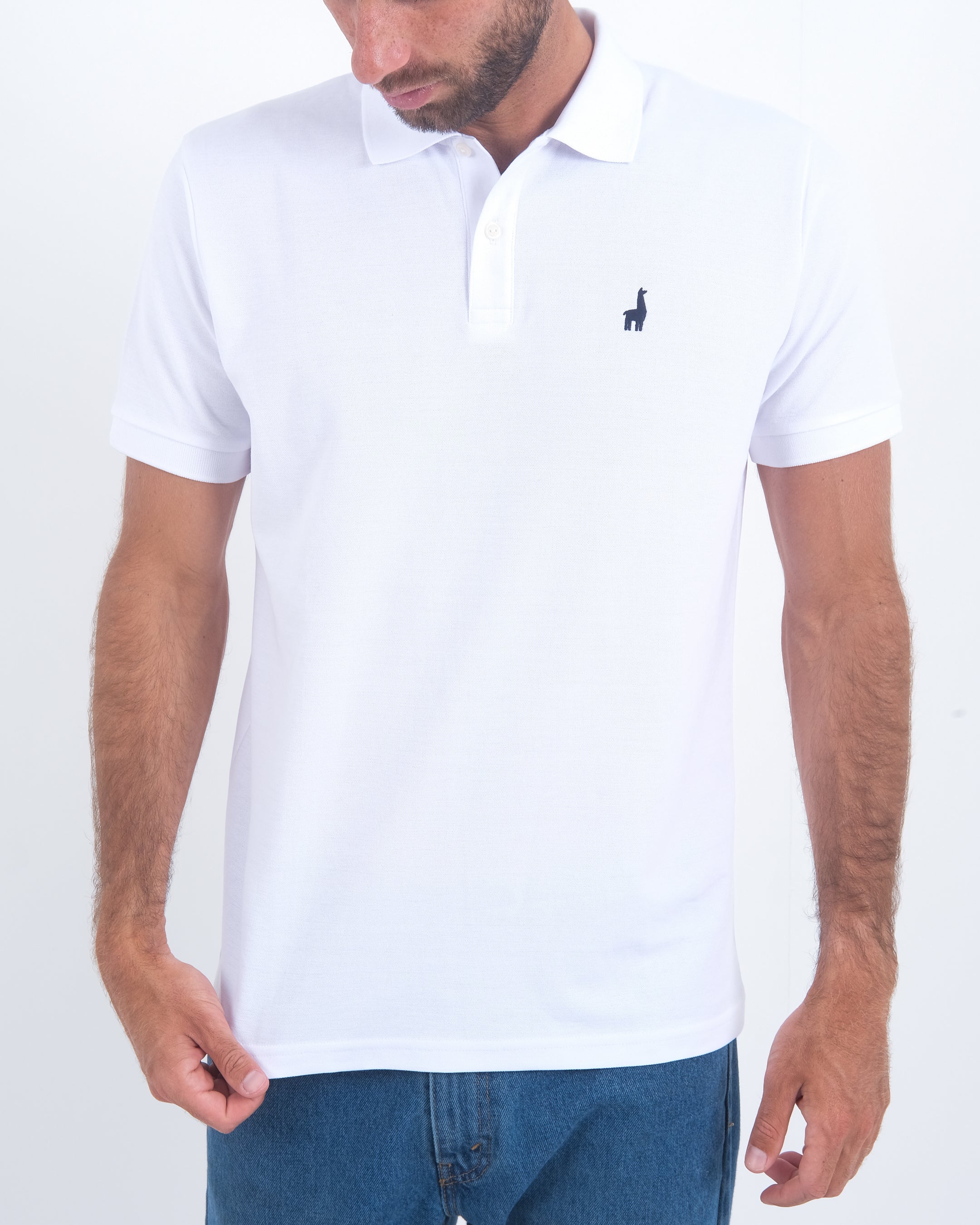 Polo Piqué Clásico Blanco