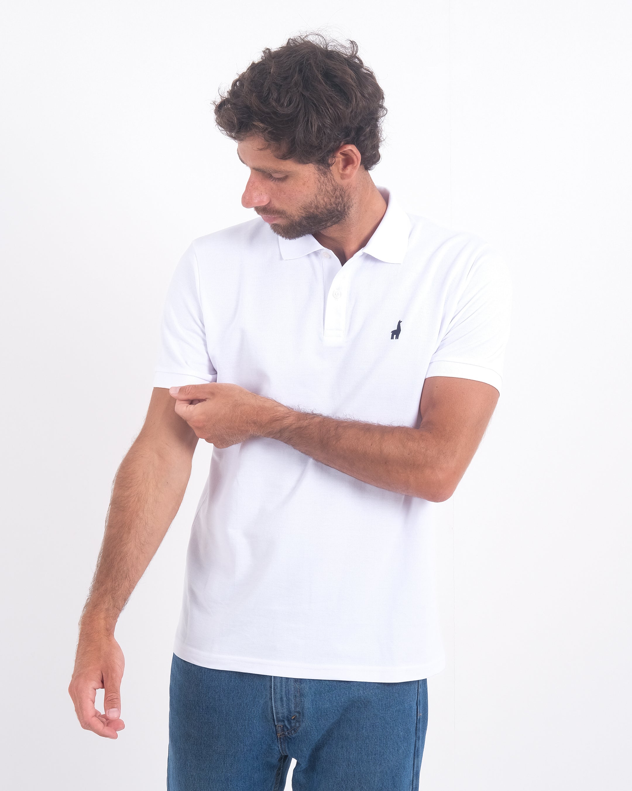 Polo Piqué Clásico Blanco