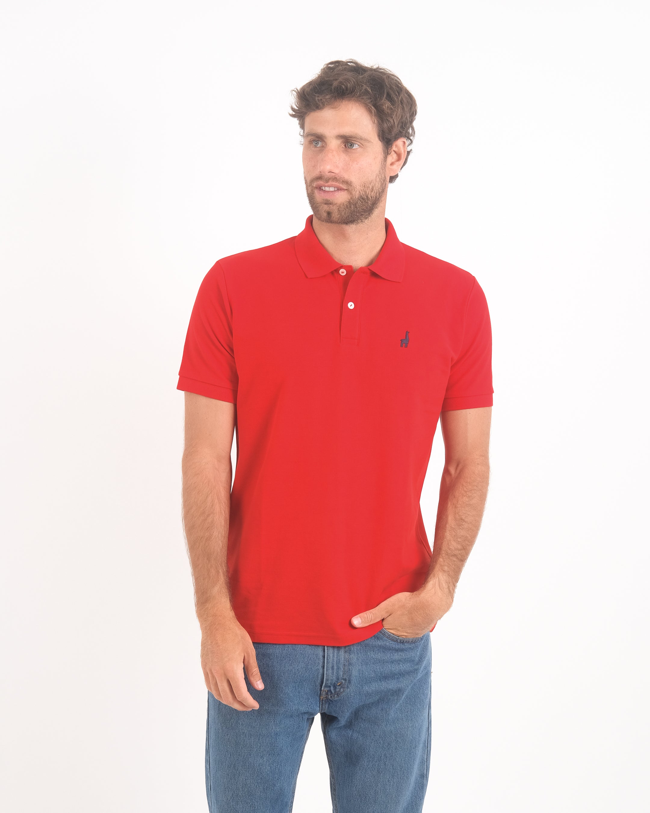 Polo Piqué Clásico Rojo