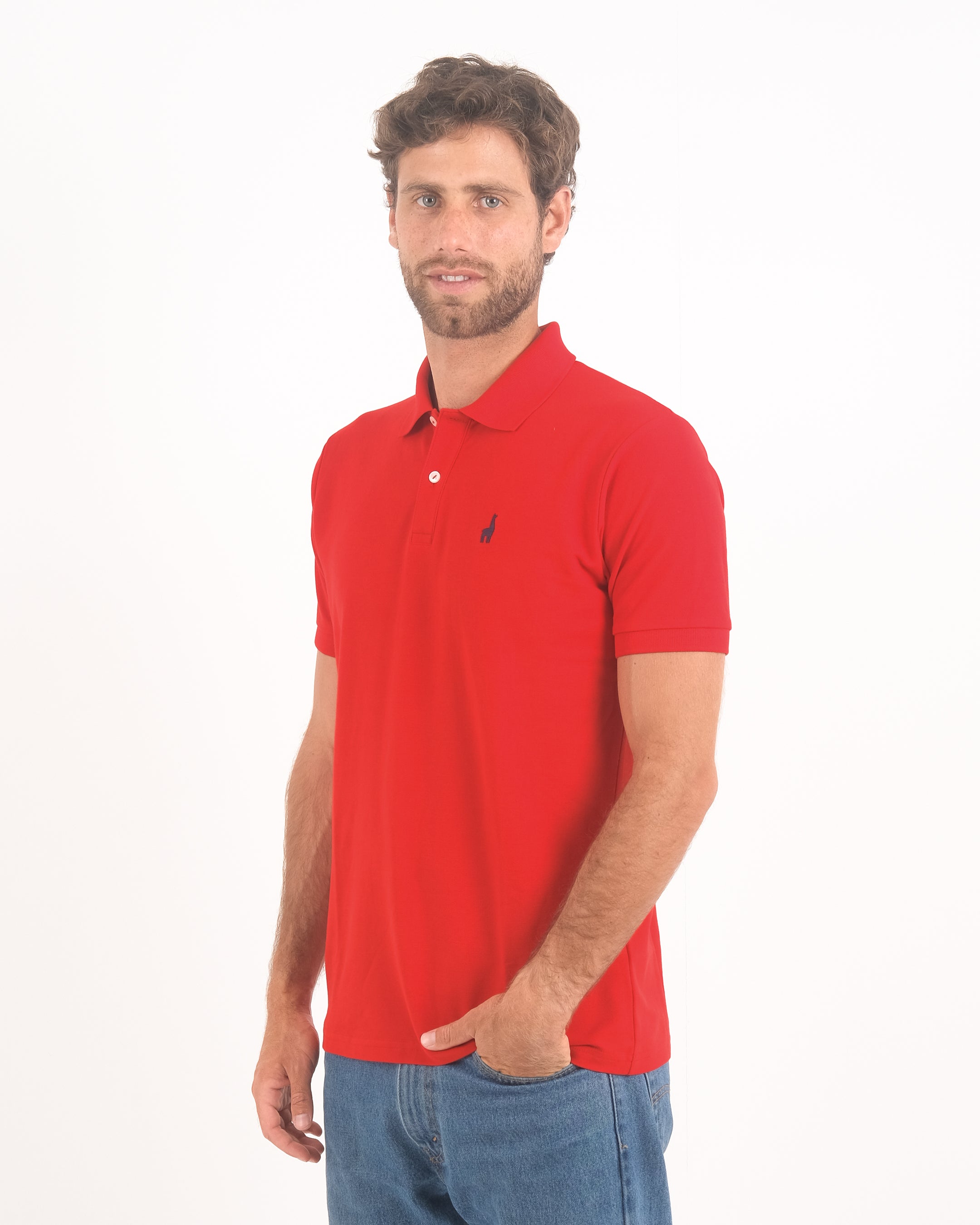Polo Piqué Clásico Rojo