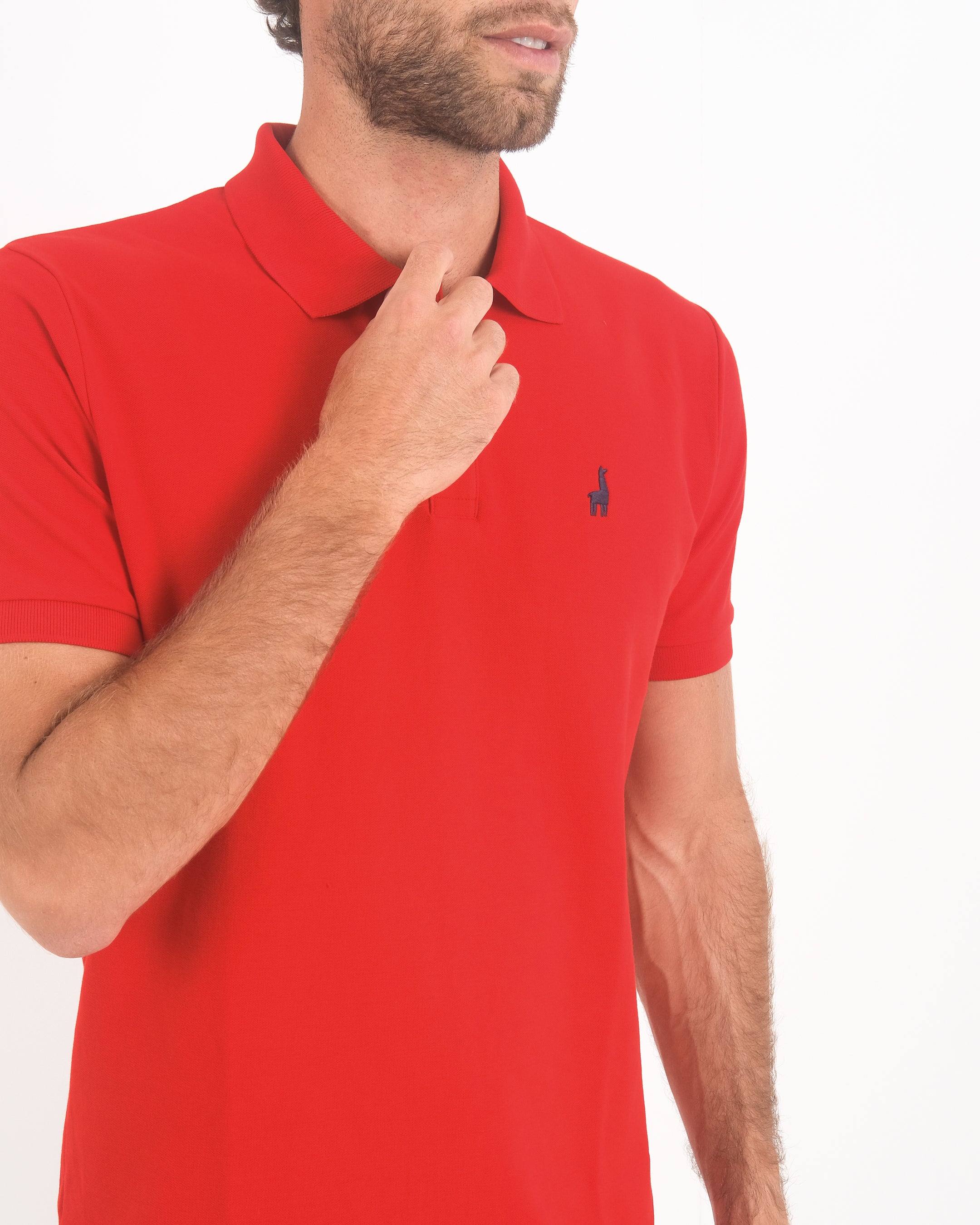 Polo Piqué Clásico Rojo