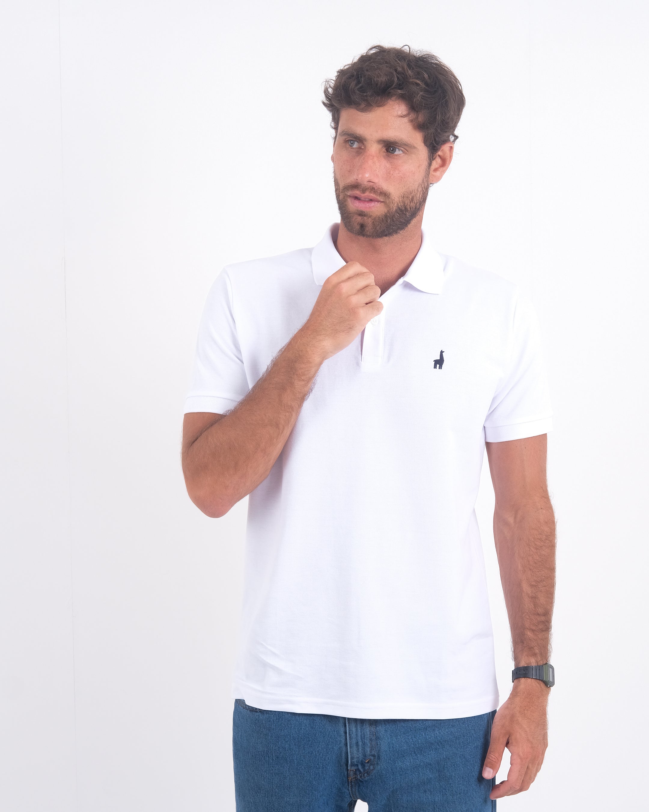 Polo Piqué Clásico Blanco