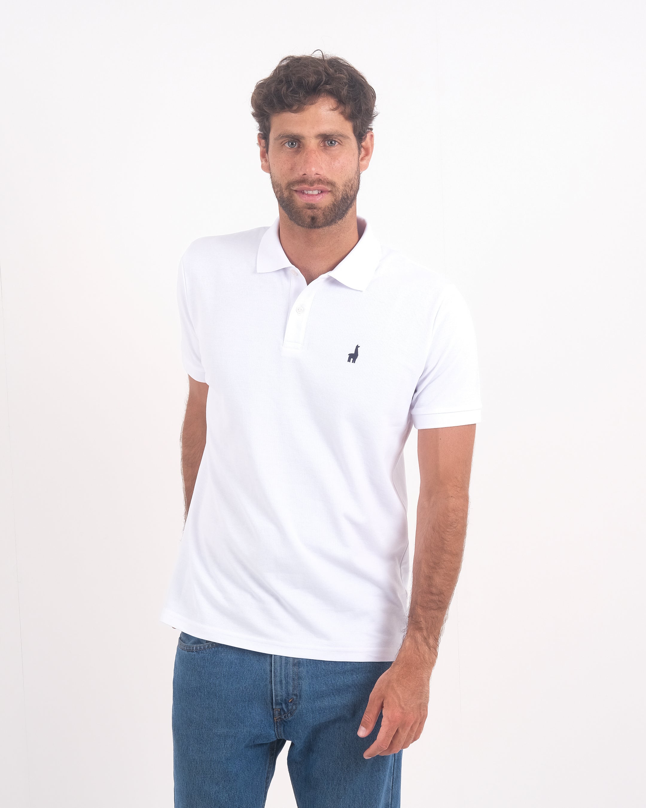 Polo Piqué Clásico Blanco
