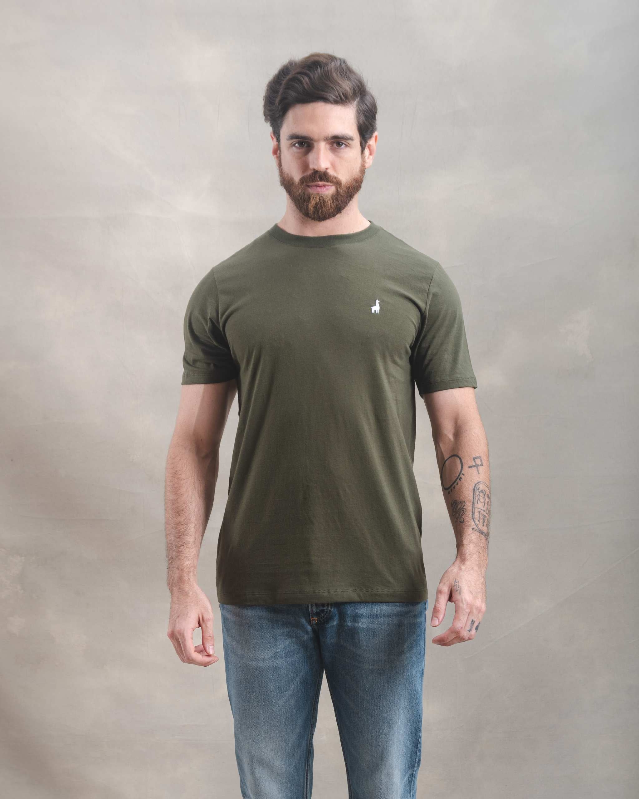 Polo Verde Militar 100% Soft Pima