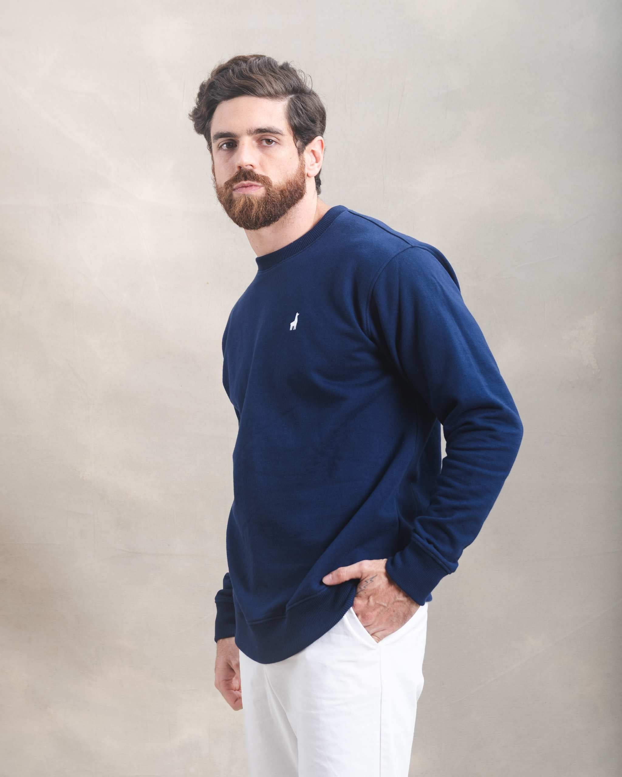 Polera Crewneck Azul