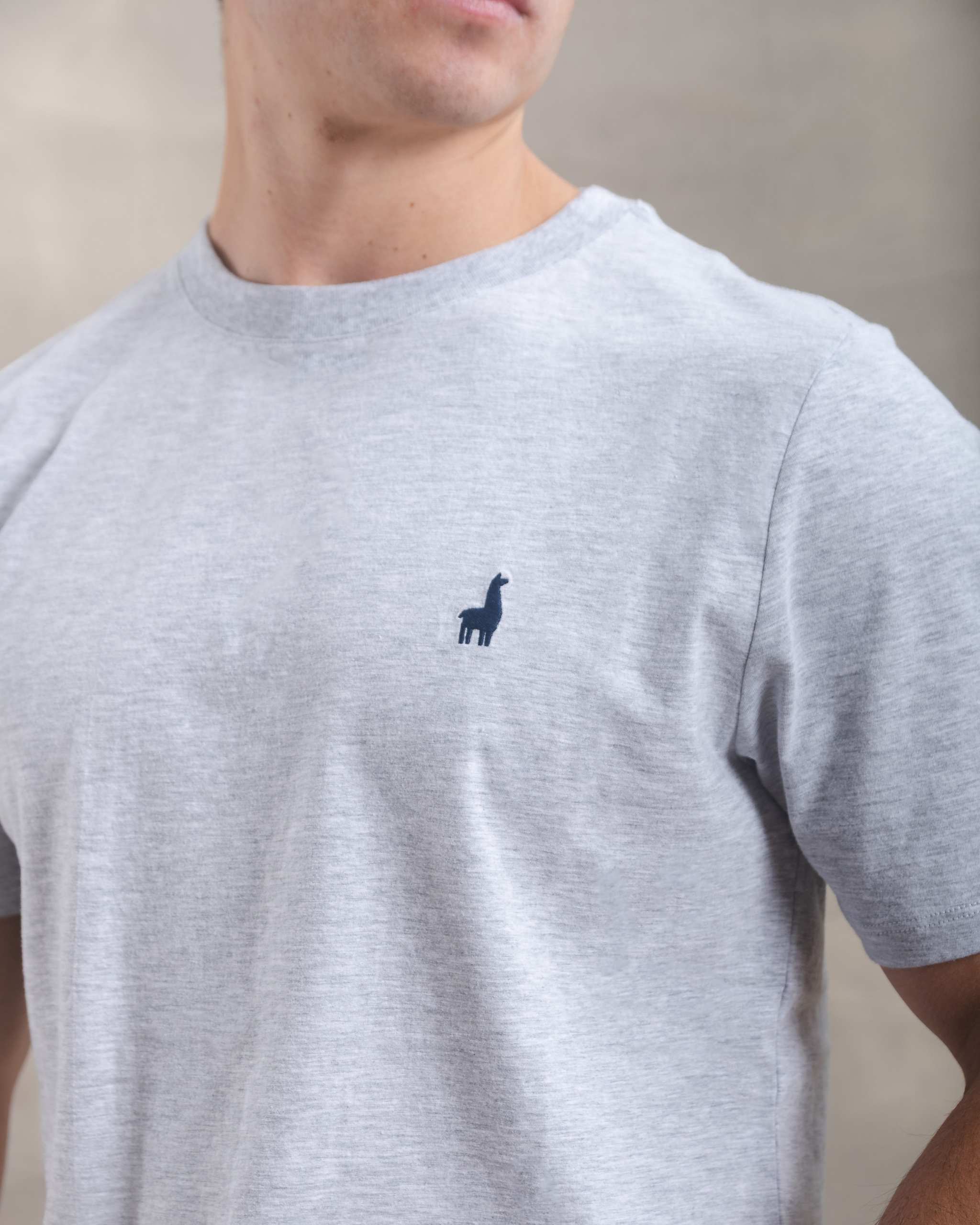 Polo Gris Melange 100% Soft Pima