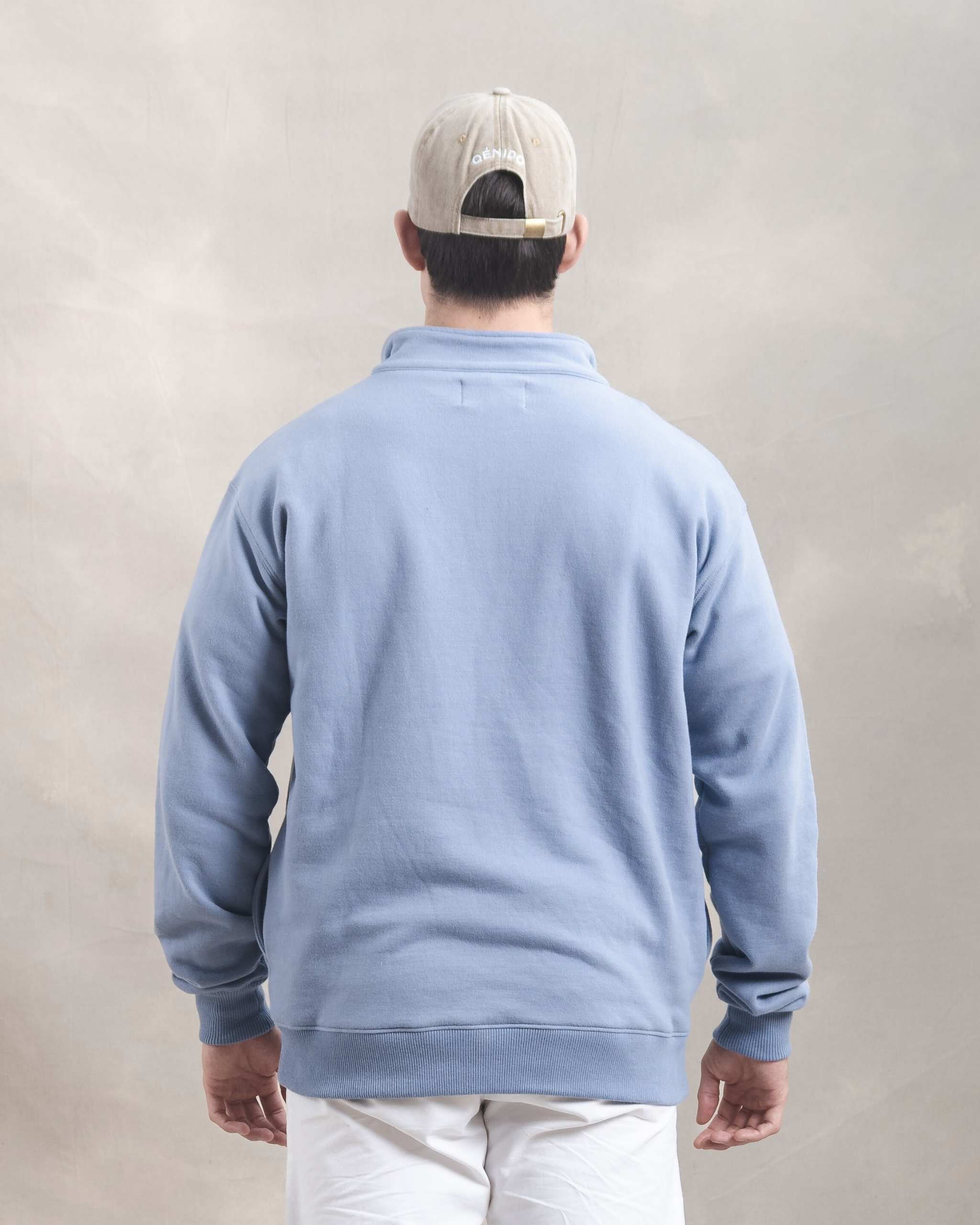 Polera Quarter Zip Blue Lila
