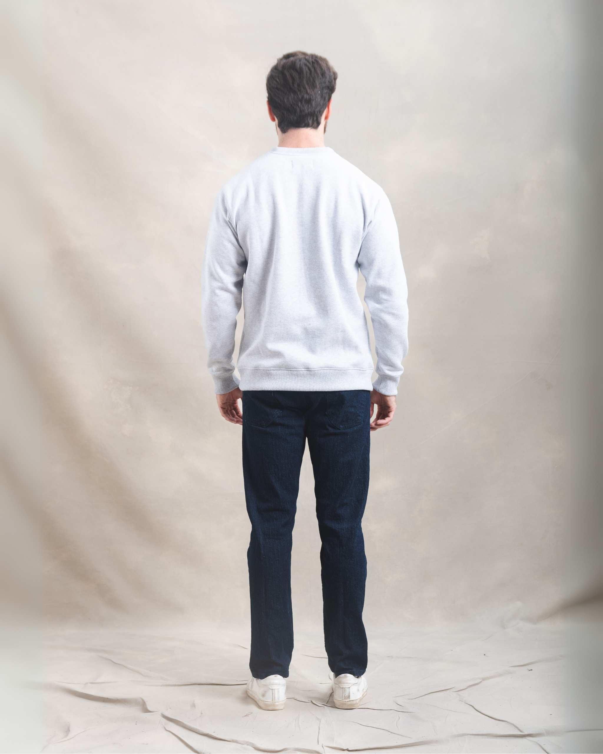Polera Crewneck Gris Melange
