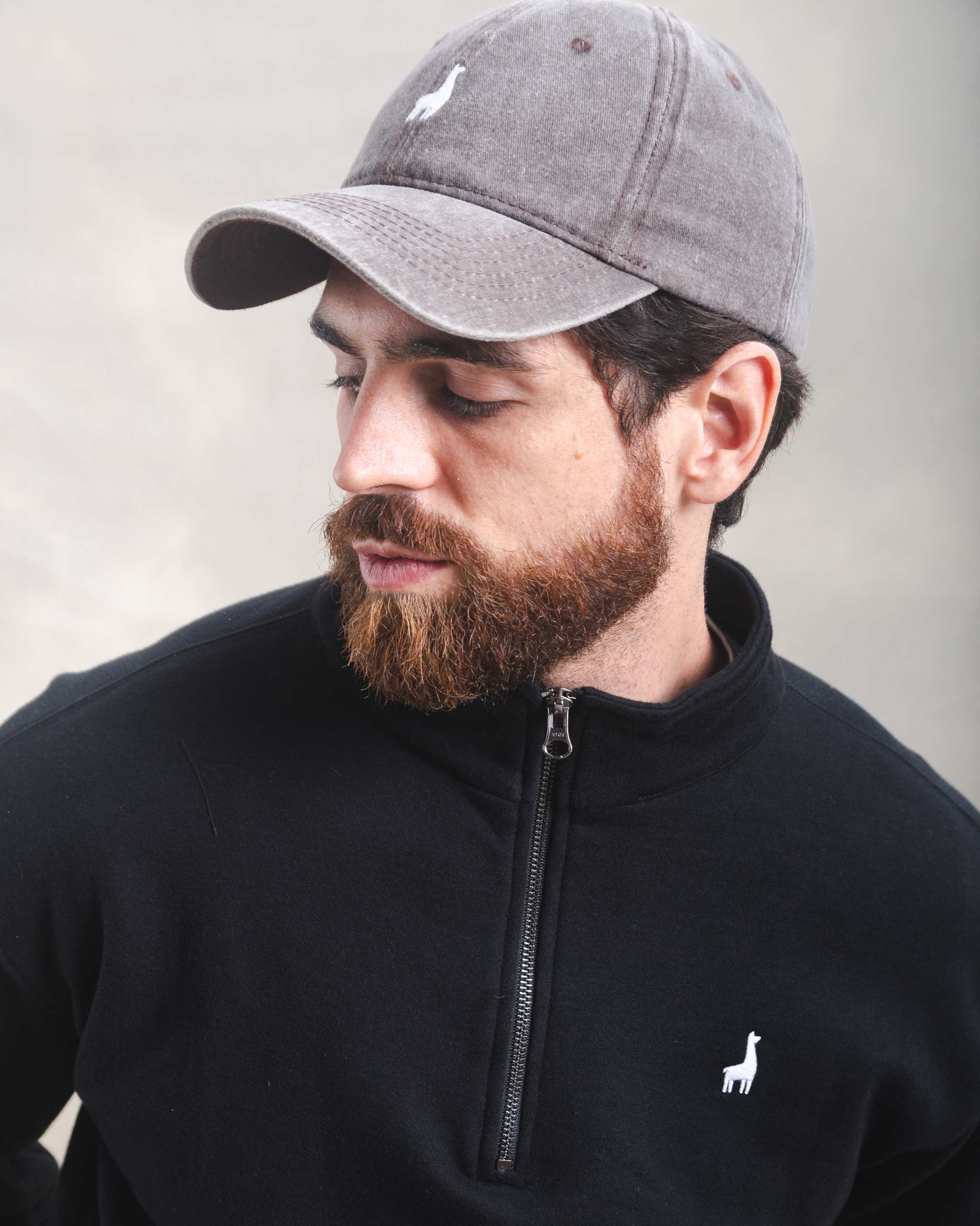 Polera Quarter Zip Negro