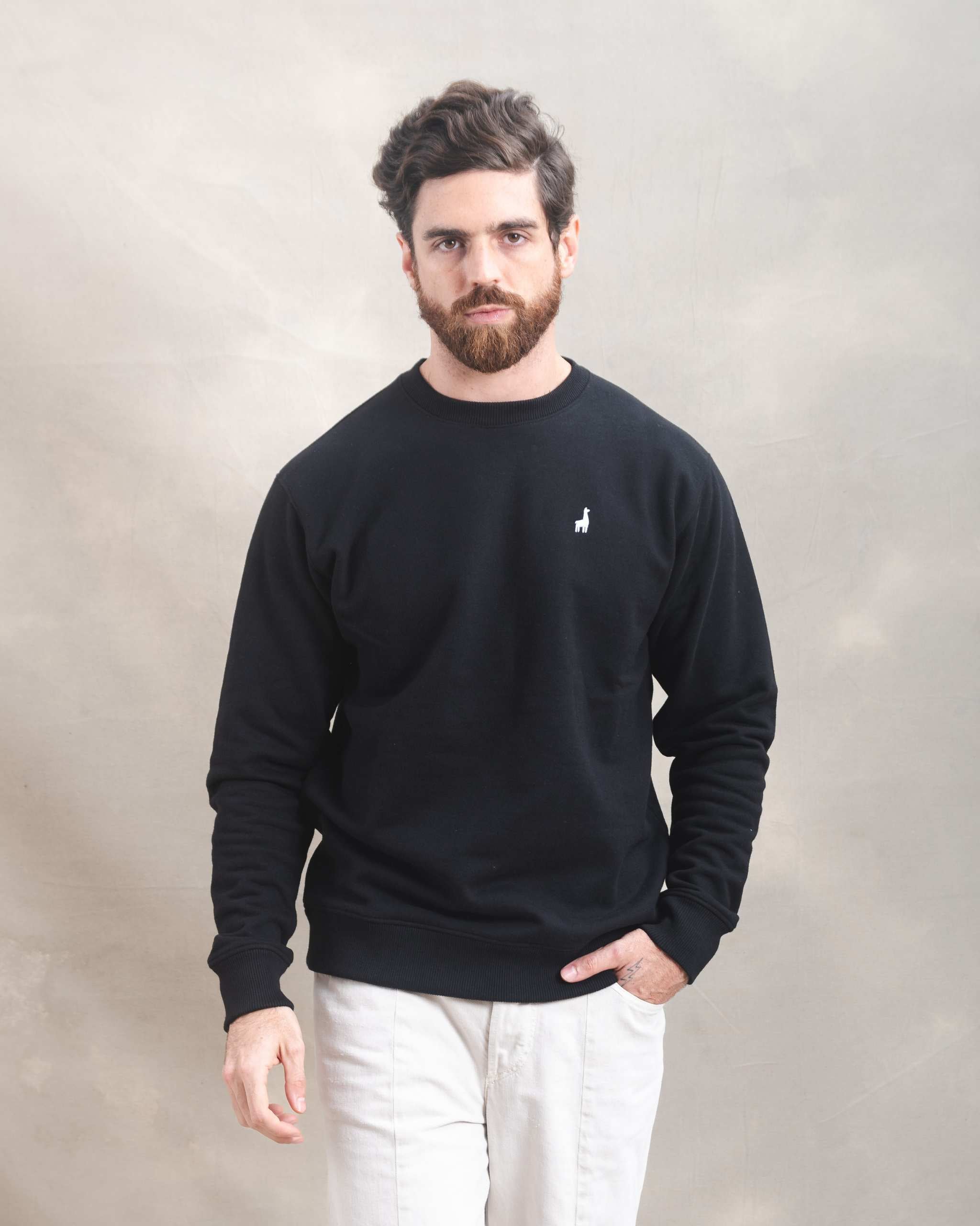 Polera Crewneck Negra