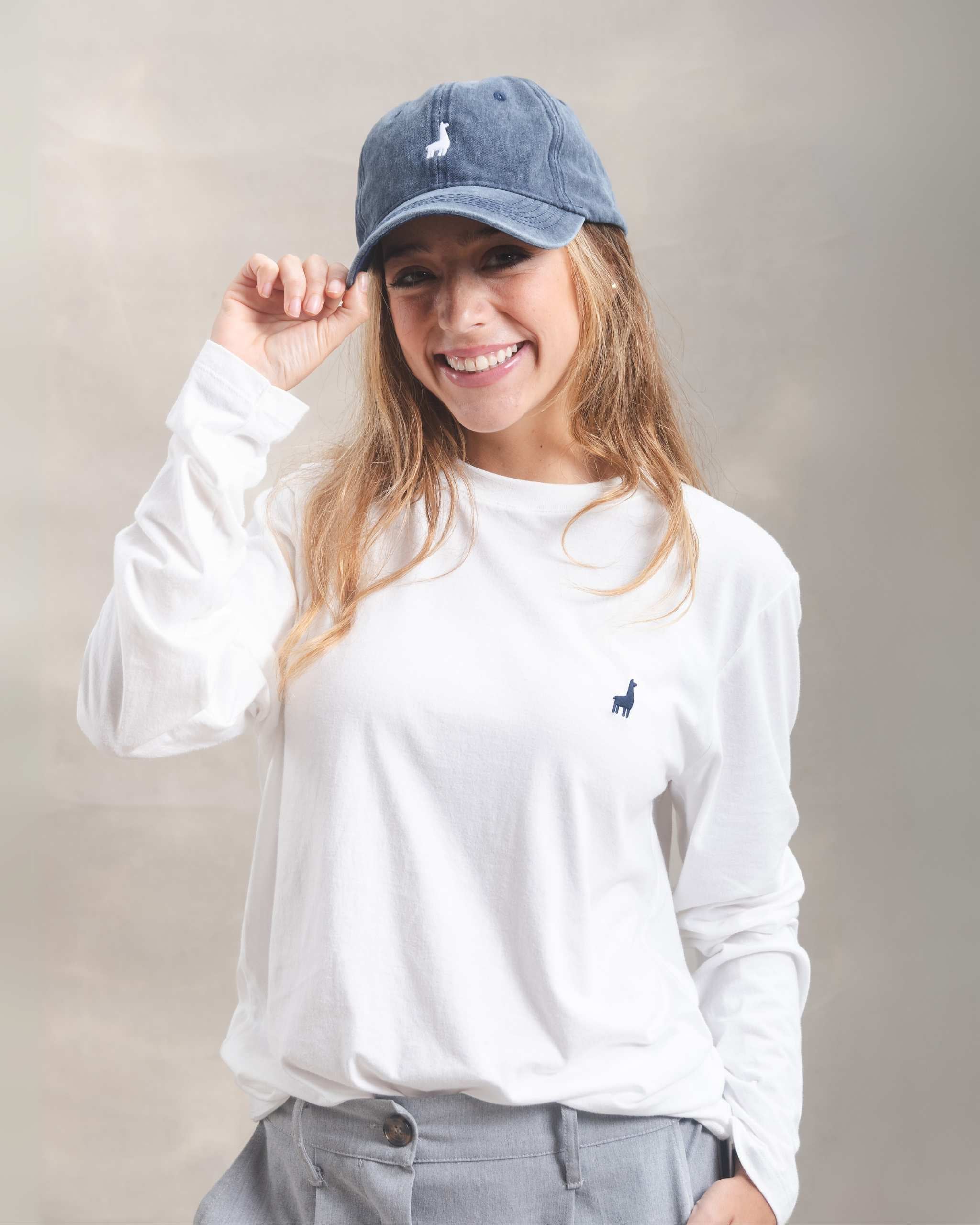 Polo manga larga unisex Blanco Marfil 100% Soft Pima