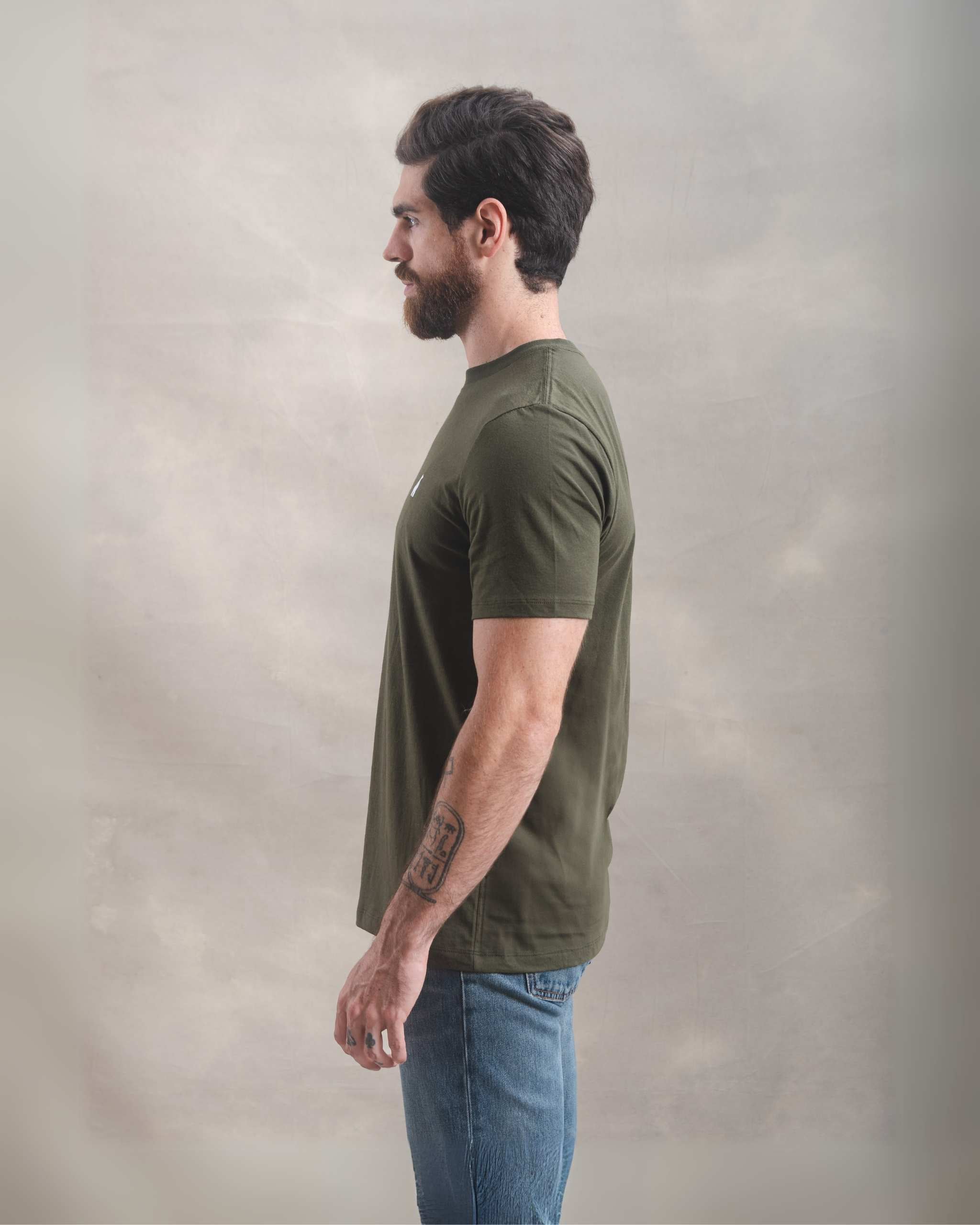 Polo Verde Militar 100% Soft Pima