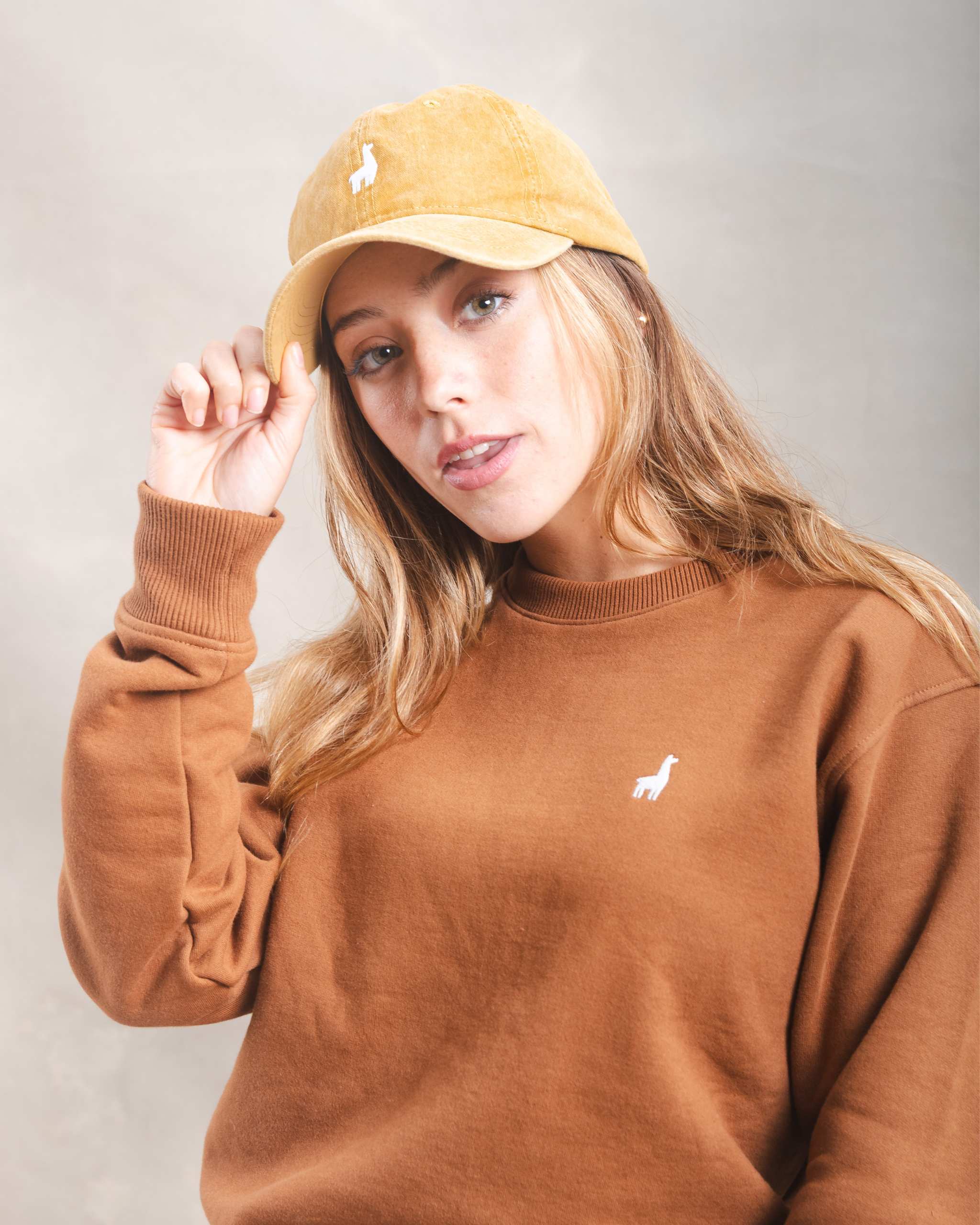 Polera Crewneck Oversize Camel
