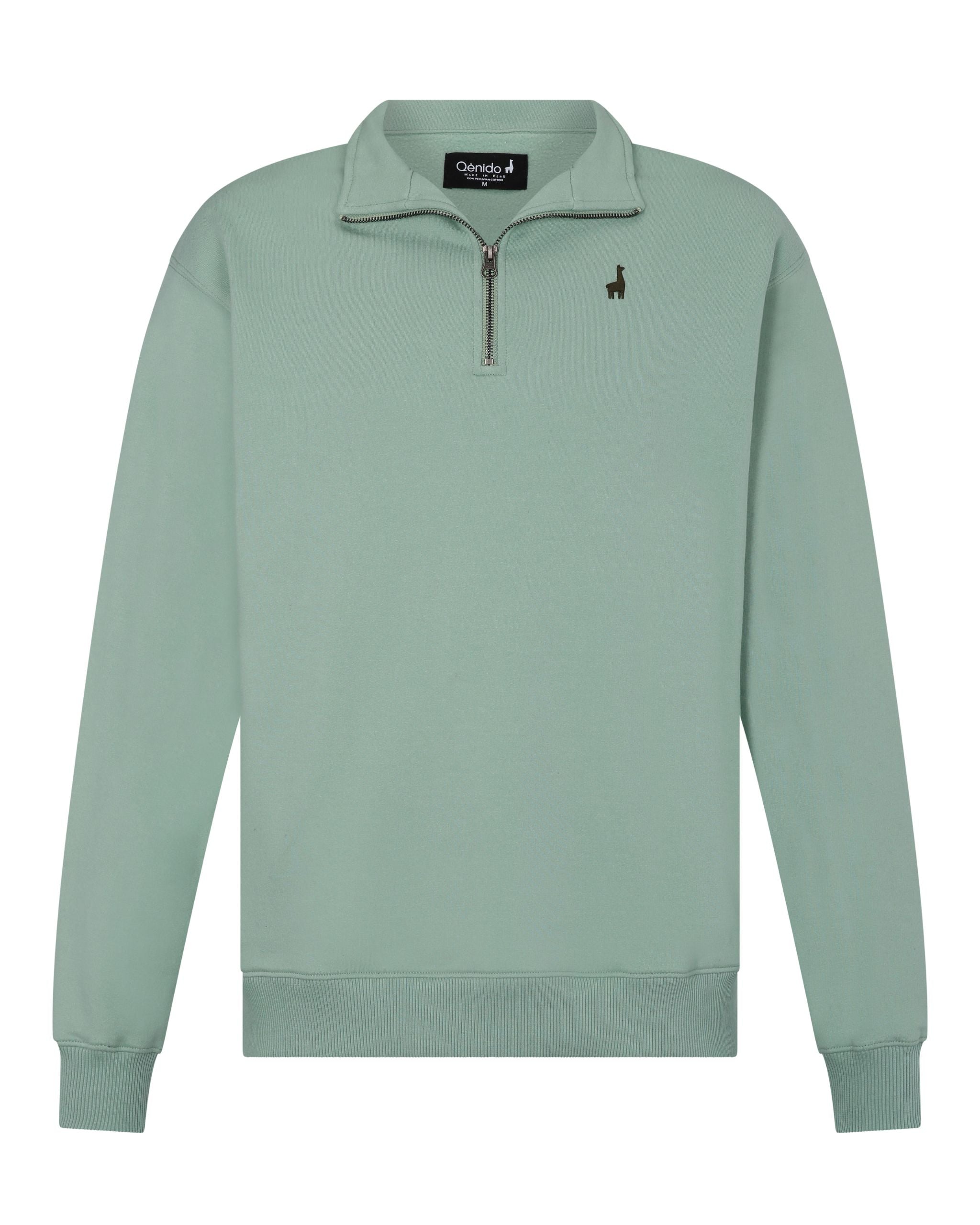 Polera Quarter Zip Menta