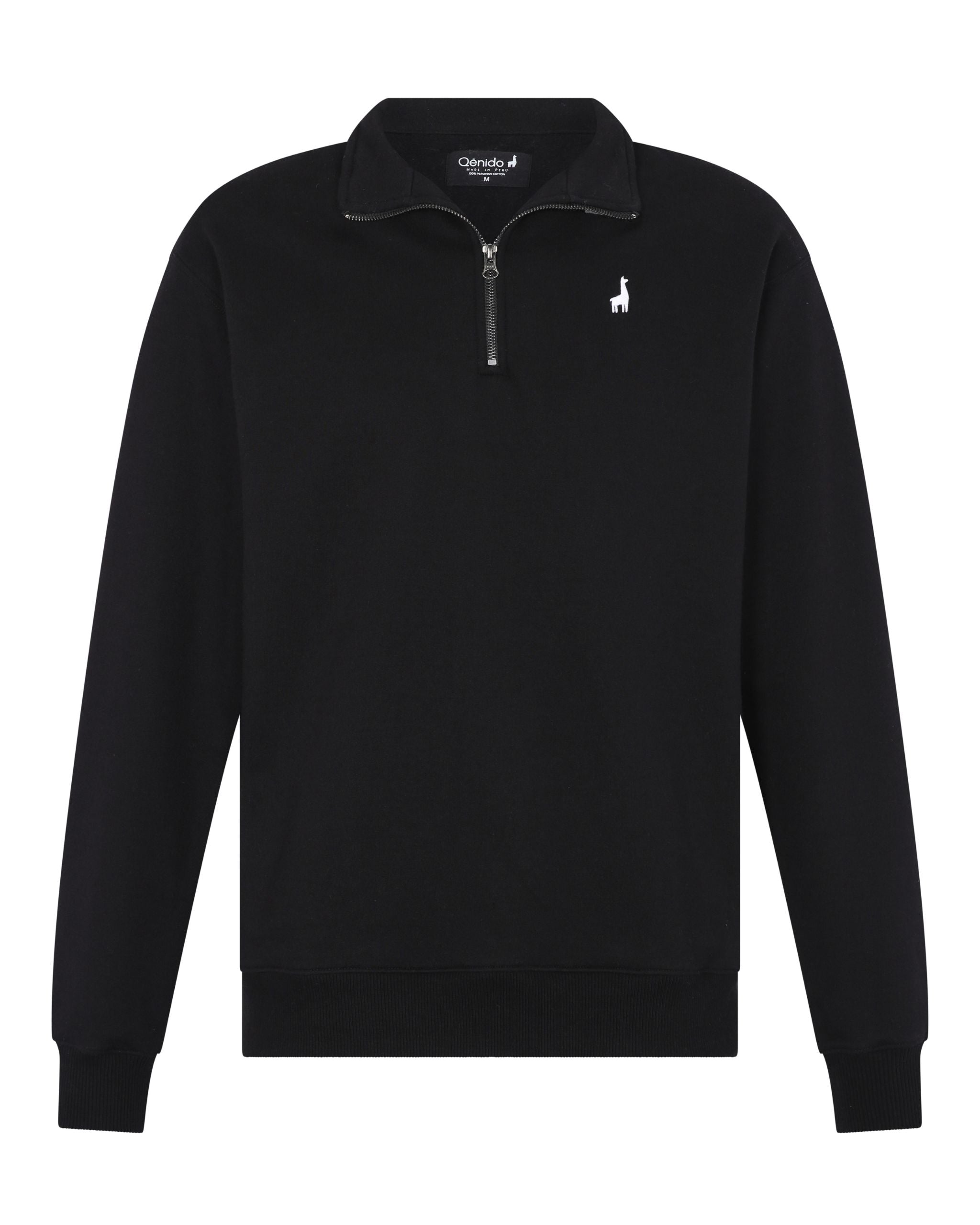 Polera Quarter Zip Negro