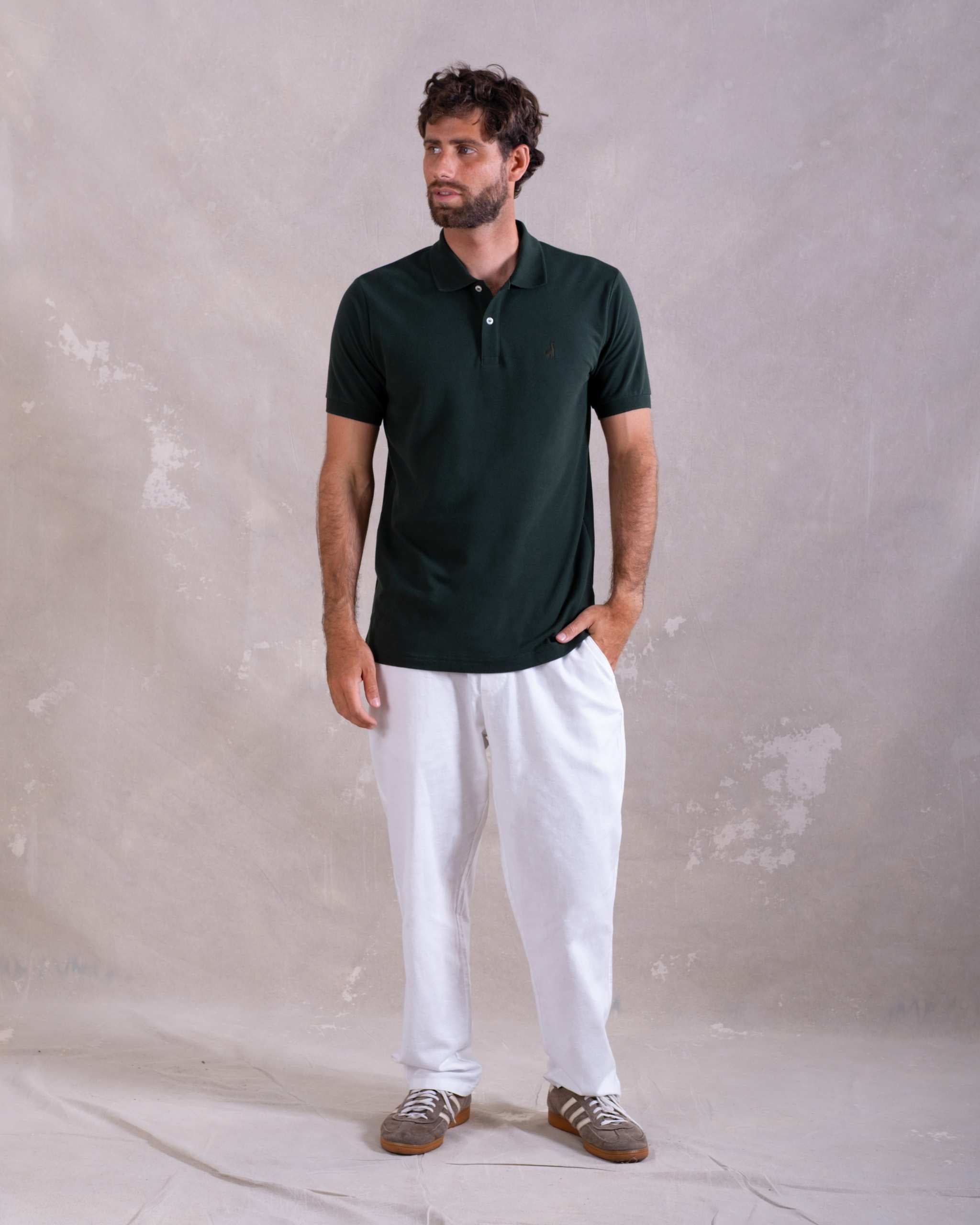 Polo Piqué Clásico Verde Botella