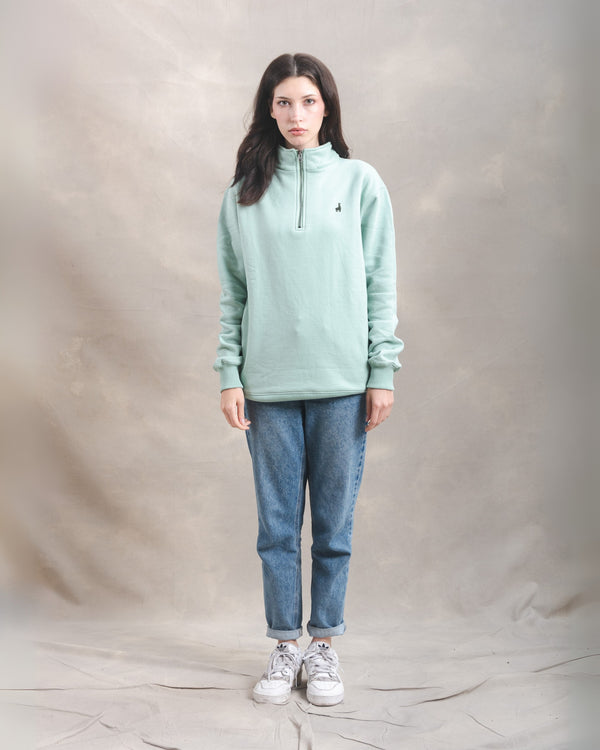 Polera Quarter Zip Menta
