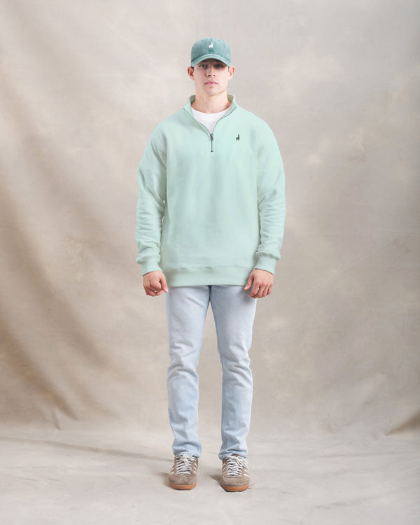 Polera Quarter Zip Menta