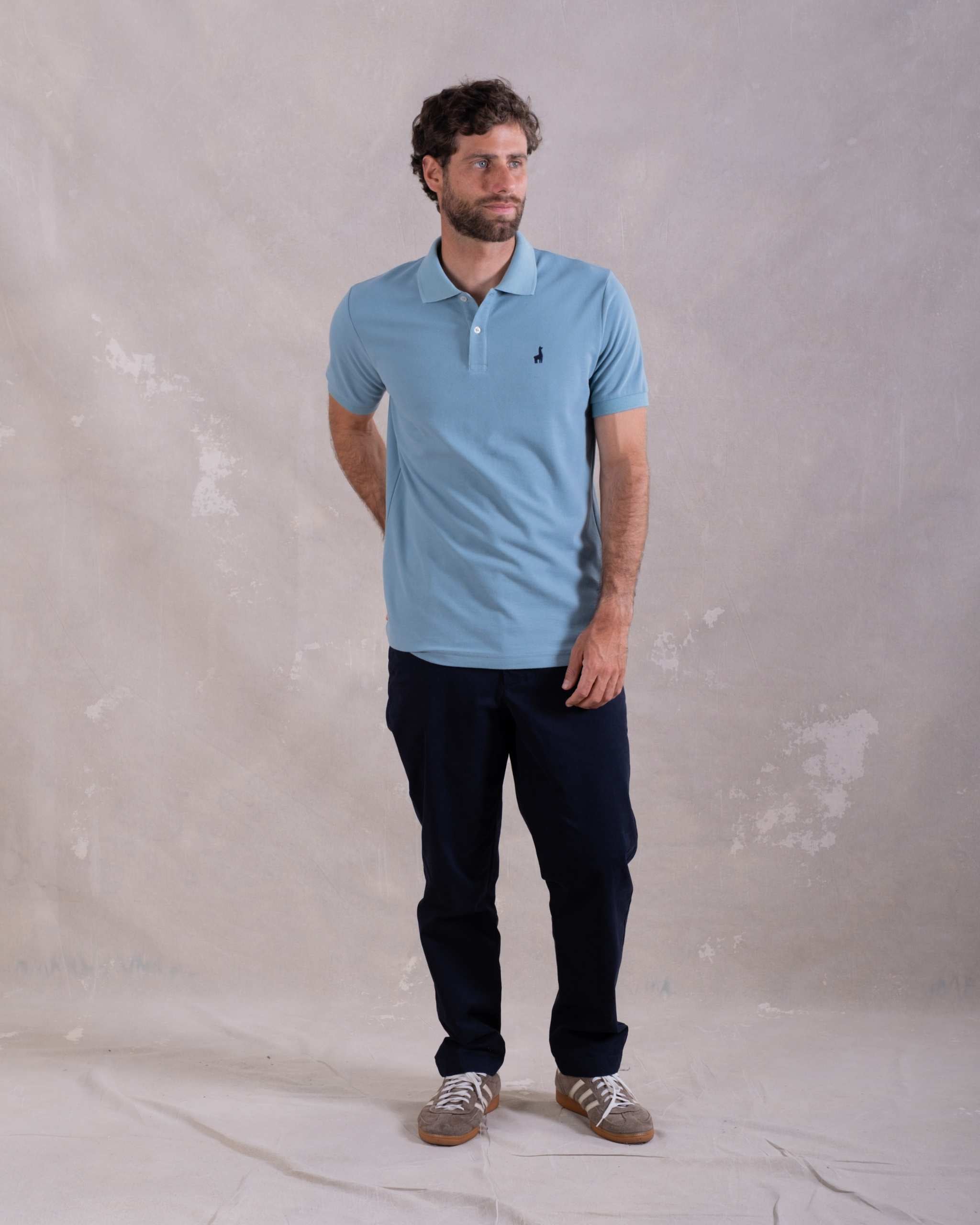 Polo Piqué Clásico Aqua