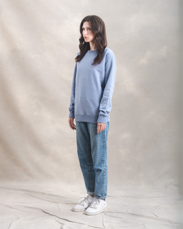 Polera Crewneck Oversize Blue Lila