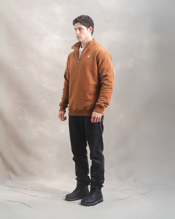 Polera Quarter Zip Camel
