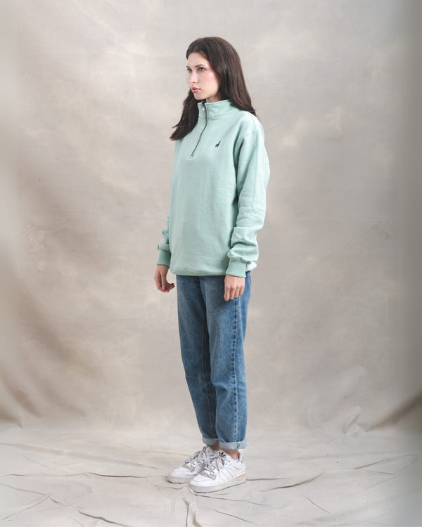 Polera Quarter Zip Menta