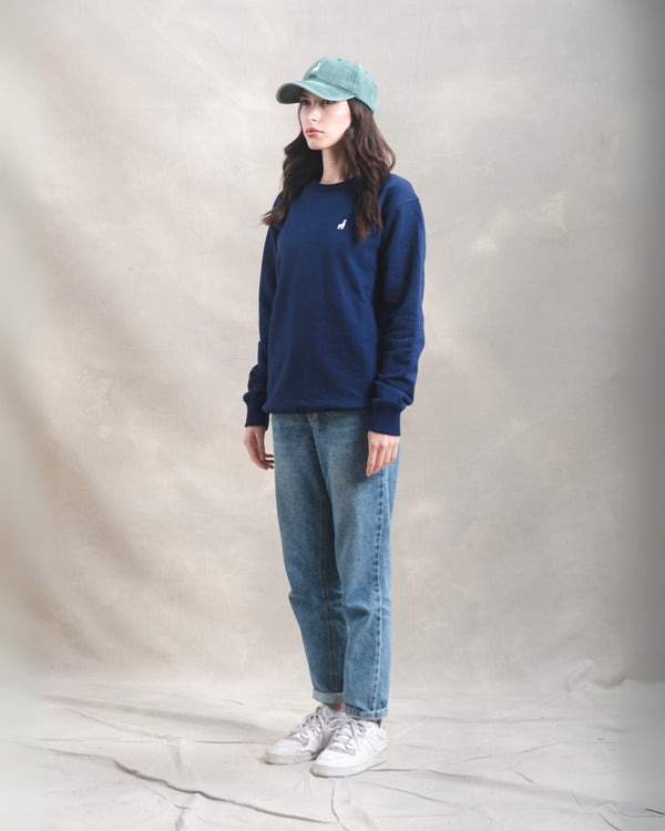 Polera Crewneck Oversize Azul