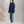 Polera Quarter Zip Azul