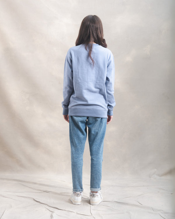 Polera Crewneck Oversize Blue Lila