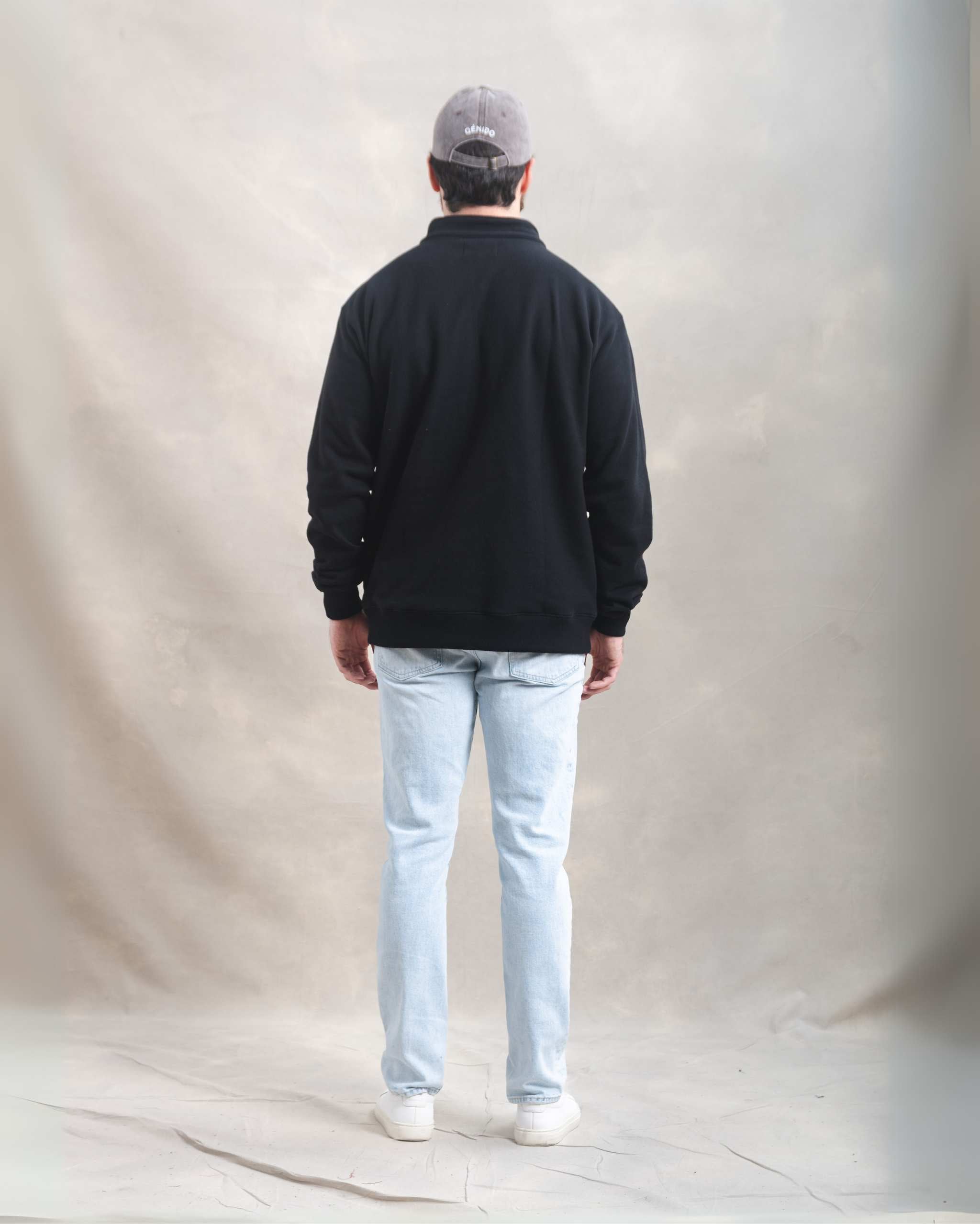 Polera Quarter Zip Negro