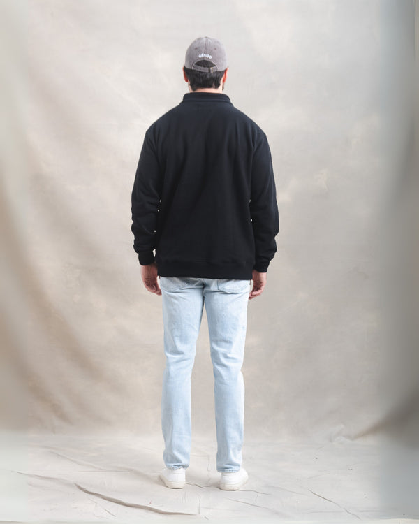 Polera Quarter Zip Negro