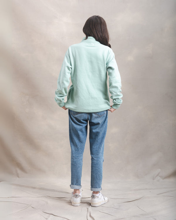 Polera Quarter Zip Menta