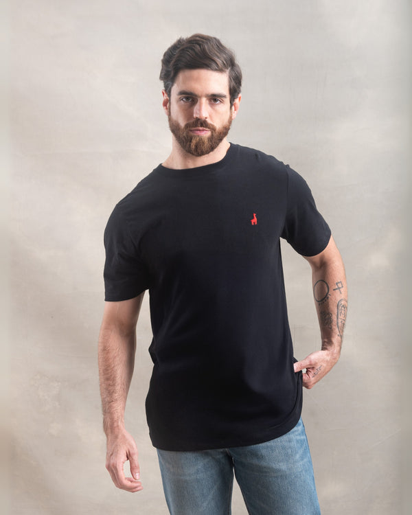 Polo Negro 100% Soft Pima