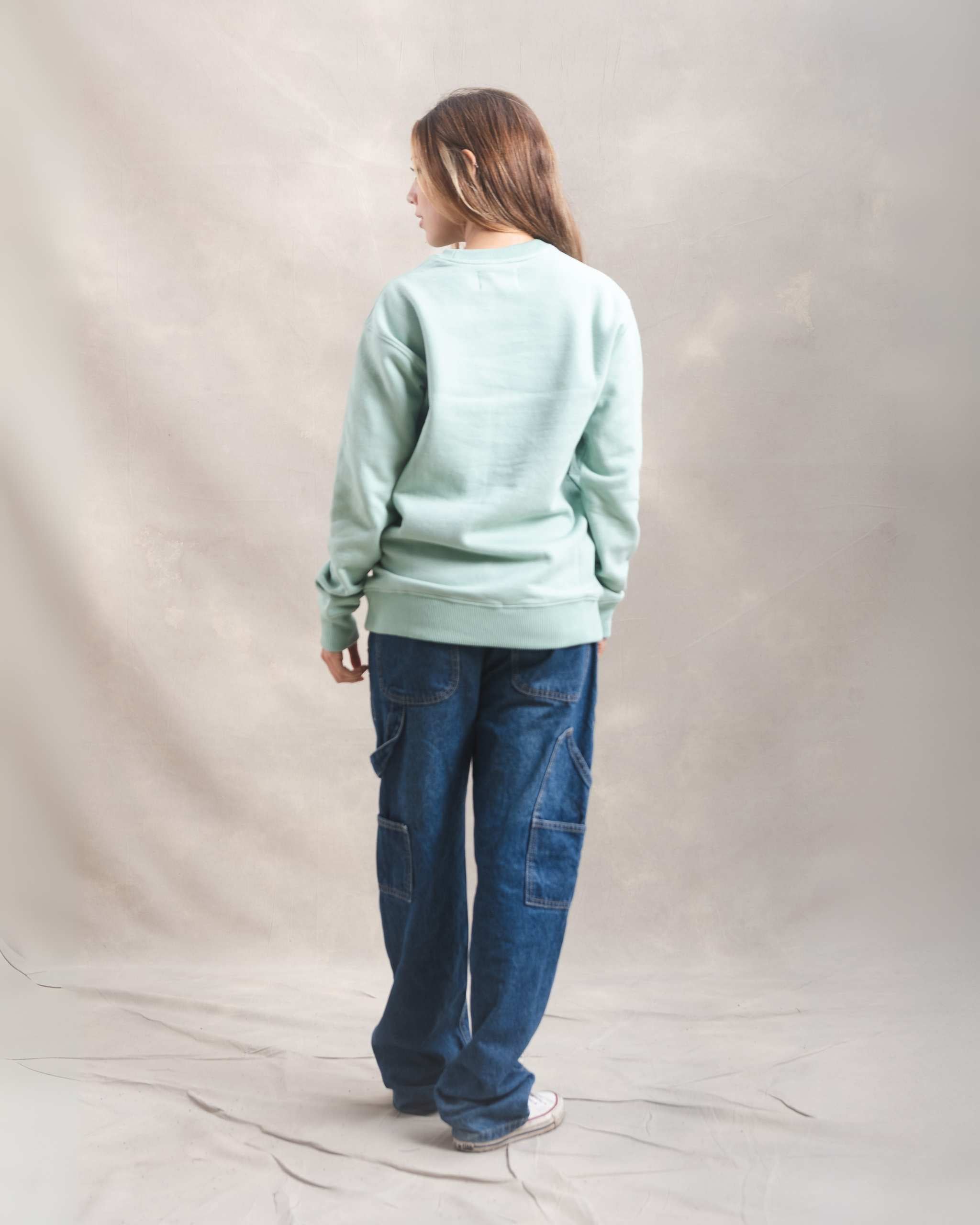 Polera Crewneck Oversize Menta