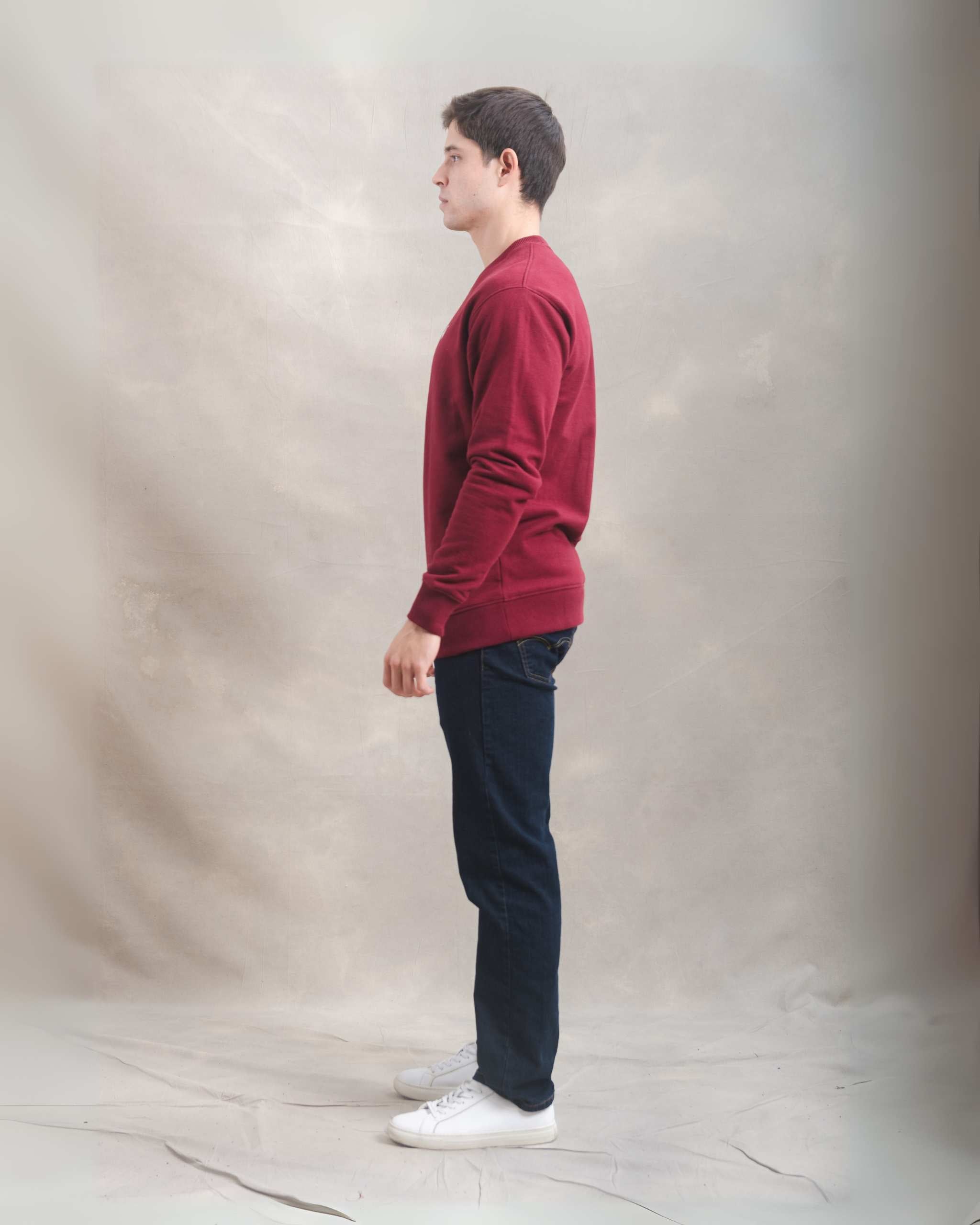 Polera Crewneck Guinda