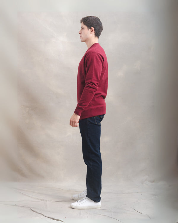 Polera Crewneck Guinda